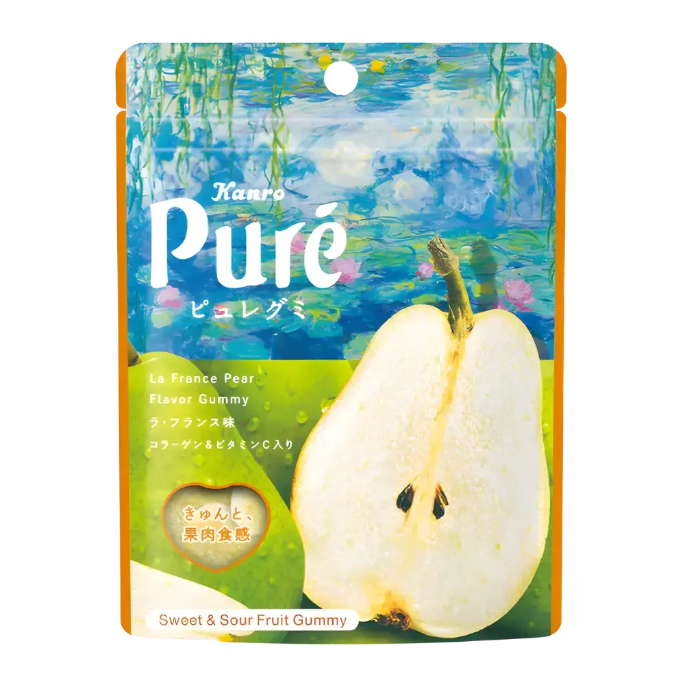 Kanro Pure Gummy Pear 52G 1
