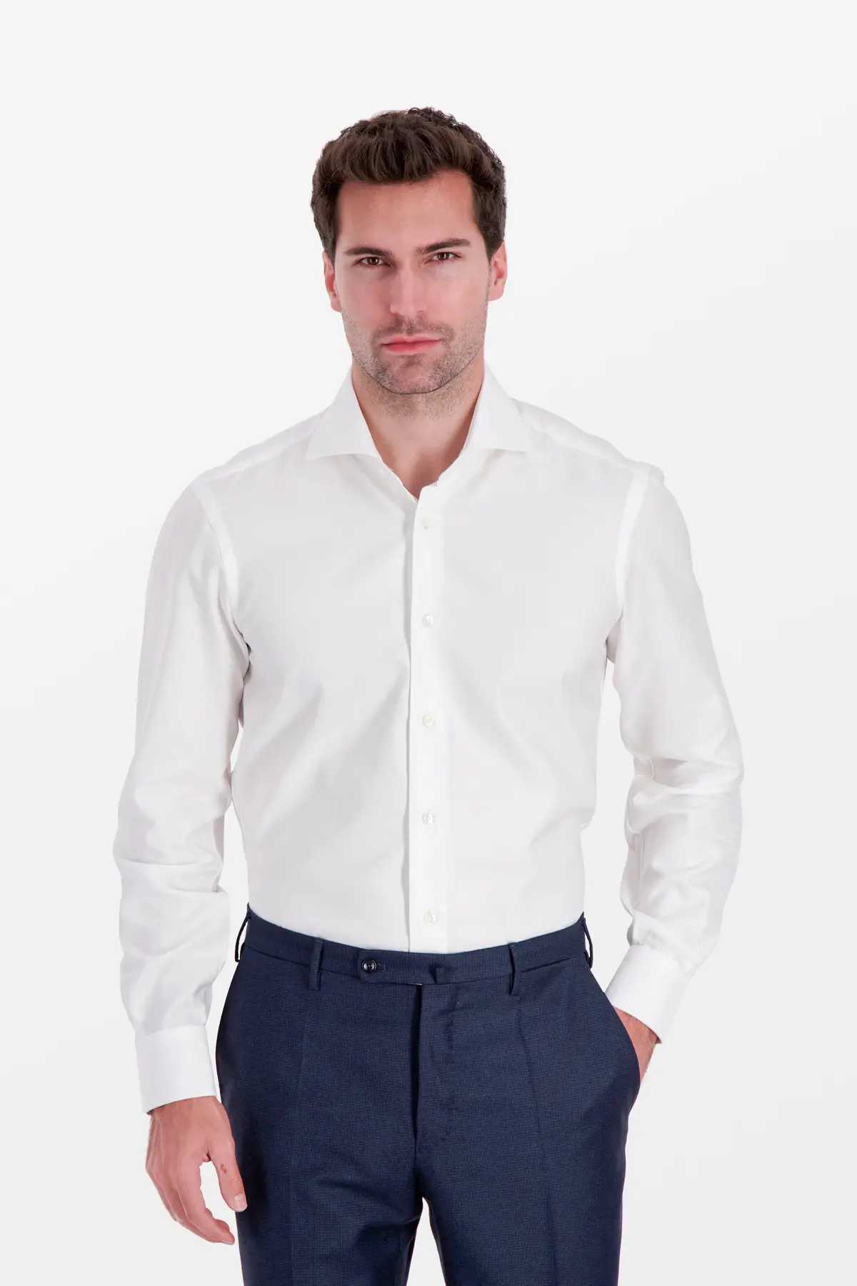 Barba Napoli White Classic Shirt 1
