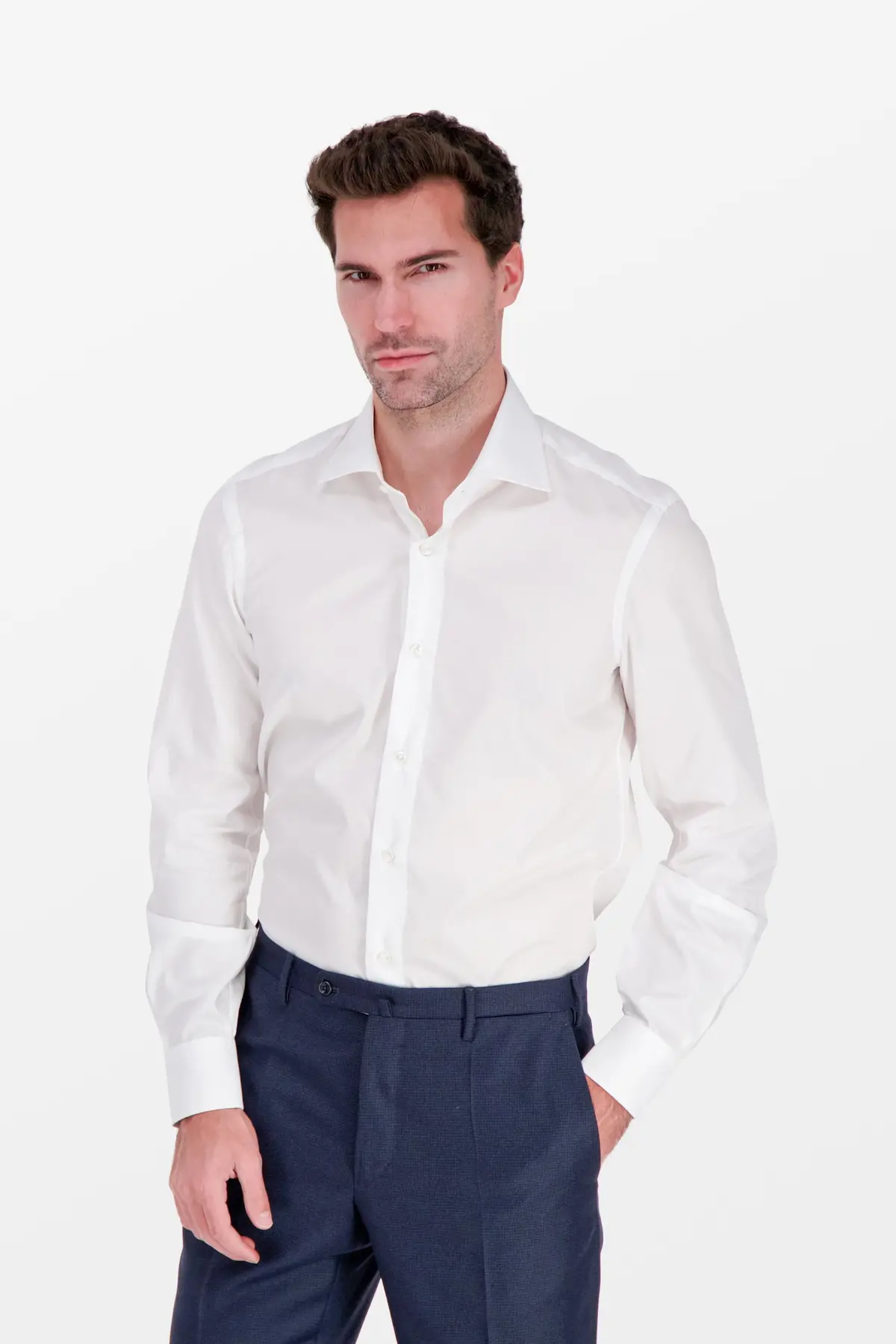 Barba Napoli White Classic Shirt 1