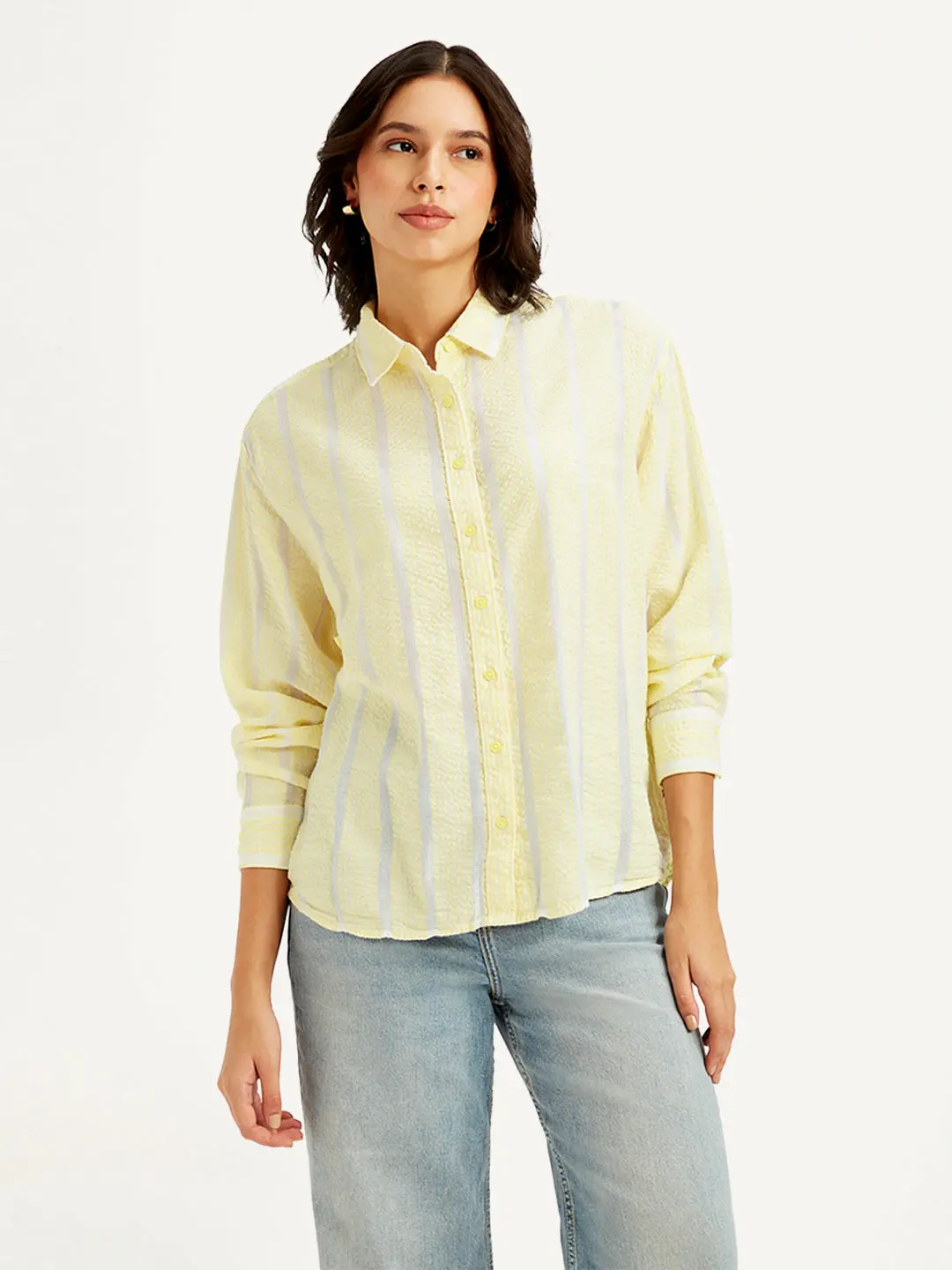 Women's Striped Relaxed Fit Shirt 1