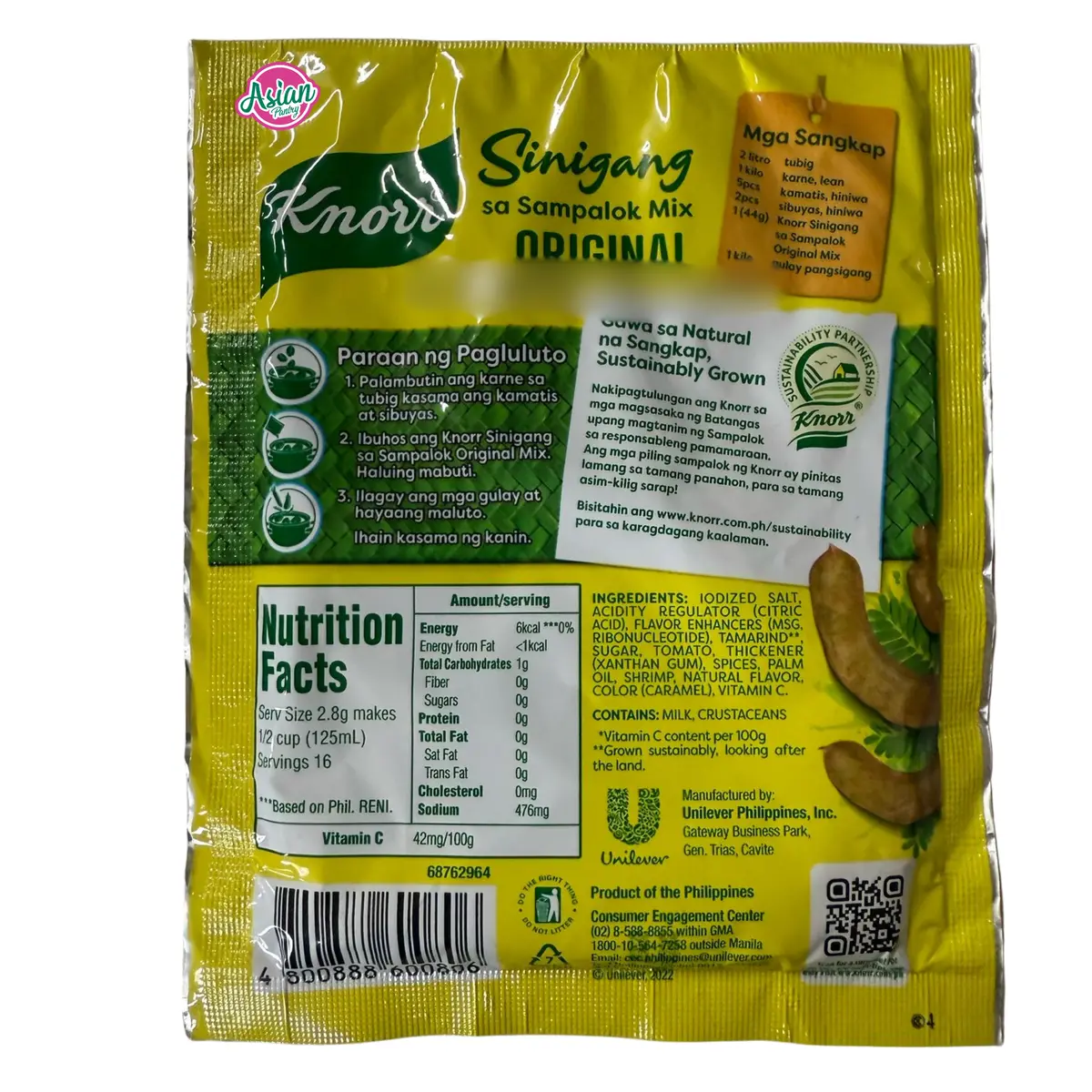 Knorr Sinigang Sa Sampalok Mix Original 44G 2