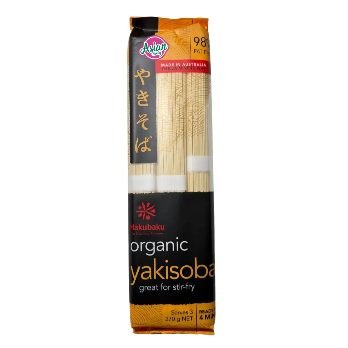 Hakubaku Organic Yakisoba 270G 1