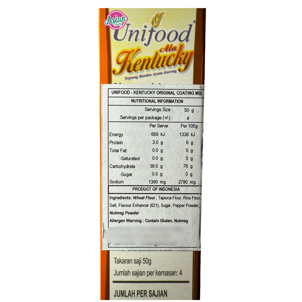 Unifood Coating Mix - Kentucky Original 200G 2