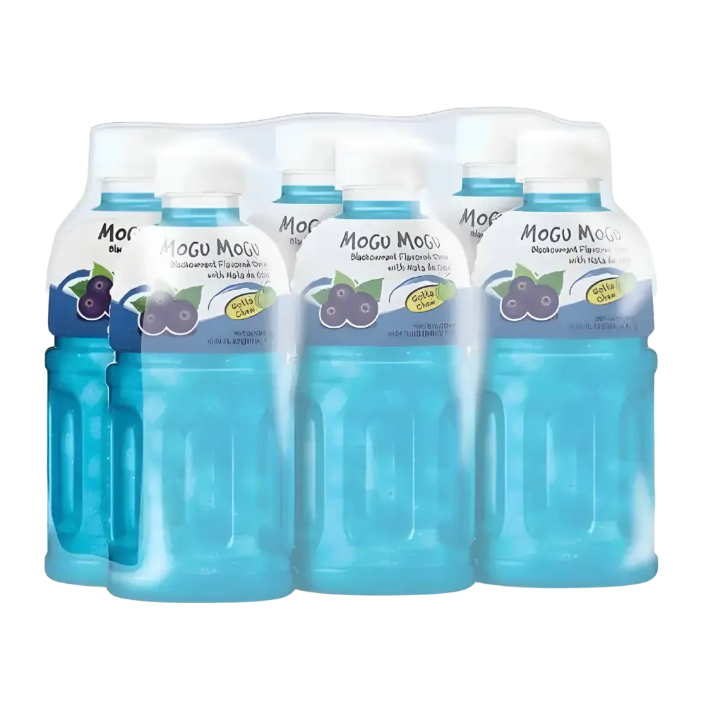 Mogu Mogu Blackcurrant Flavour With Nata De Coco 6 Pack 1