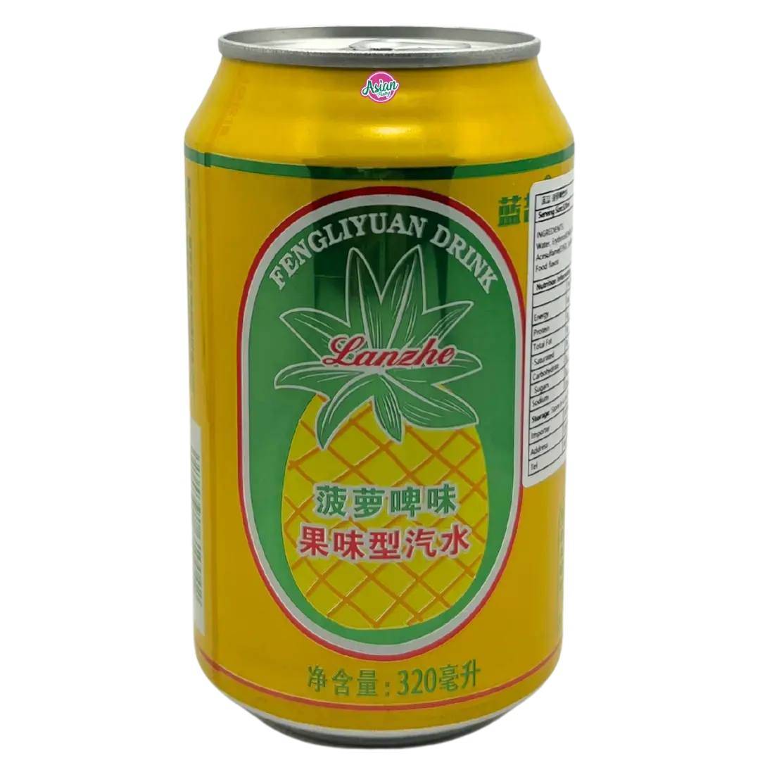 Lanzhe Pineapple Flavoured Soda 320Ml 1