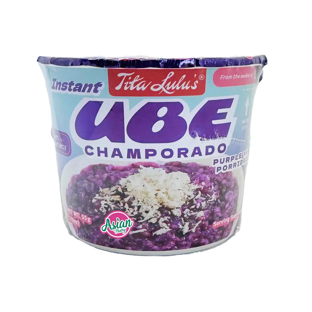 Tita Lulu's Instant Ube Champorado Cup 55G 1