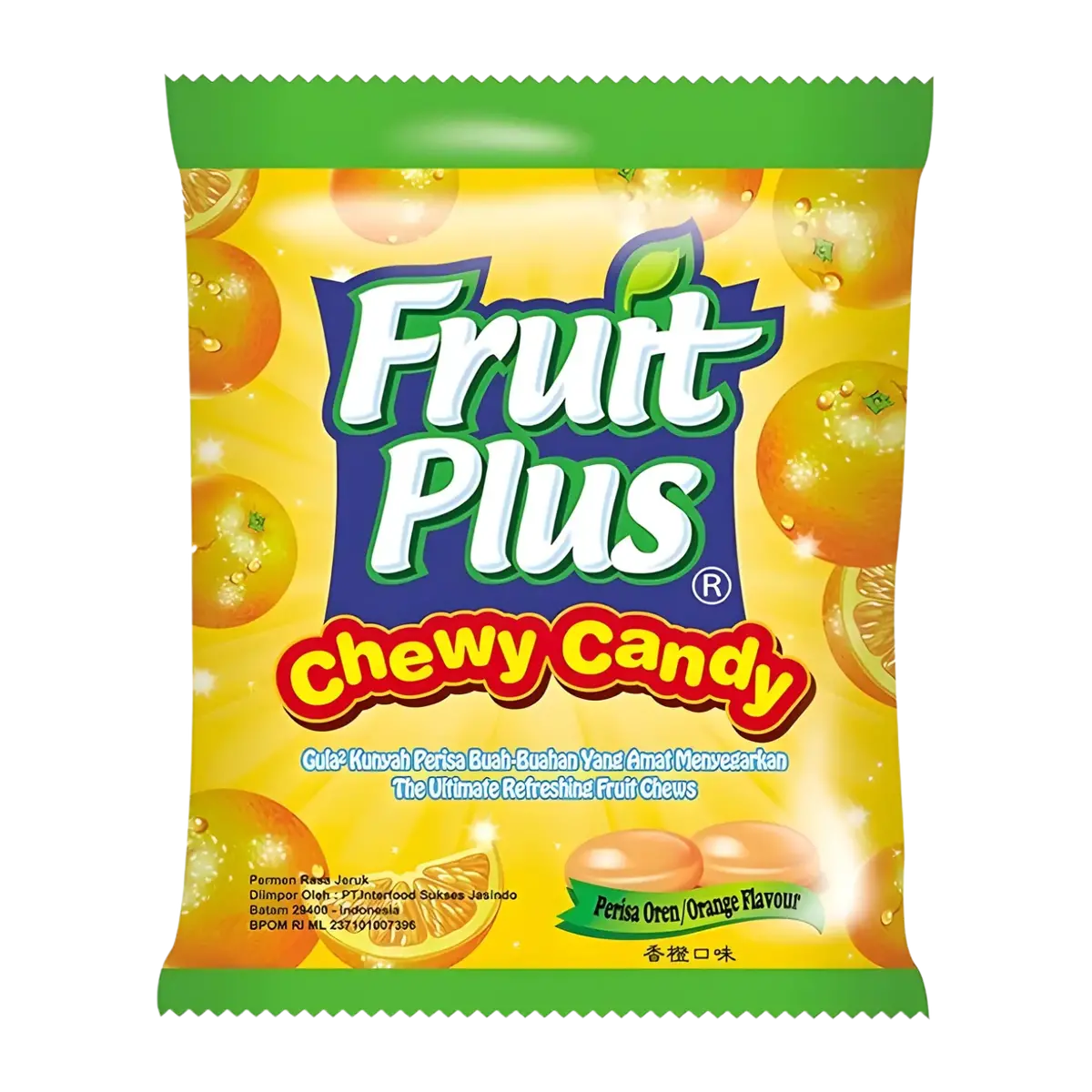 Fruit Plus Chewy Candy Orange Flavour 120G 1