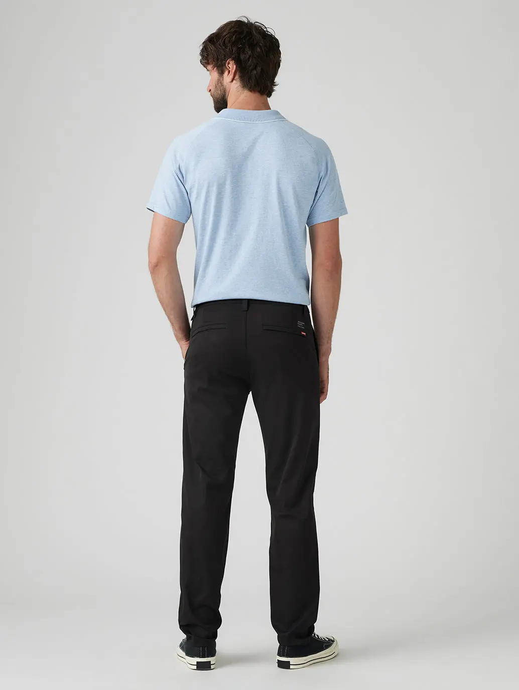 Men's Black Straight Fit Tech Pant 3