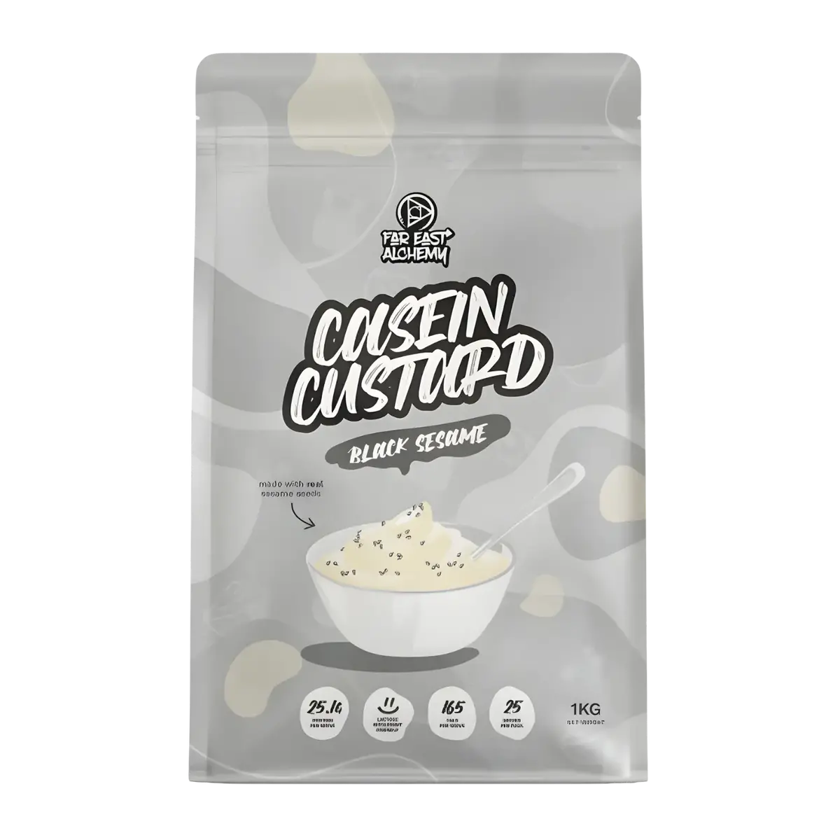 Far East Alchemy Casein Protein Custard Black Sesame (Limited Edition) 1Kg 1