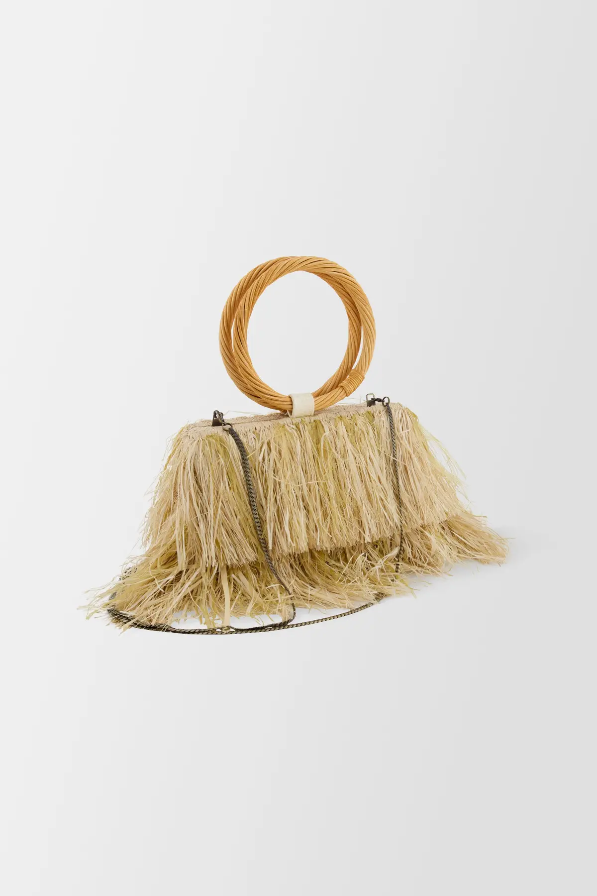 Serpui Natural Dense Fringes Bag 1