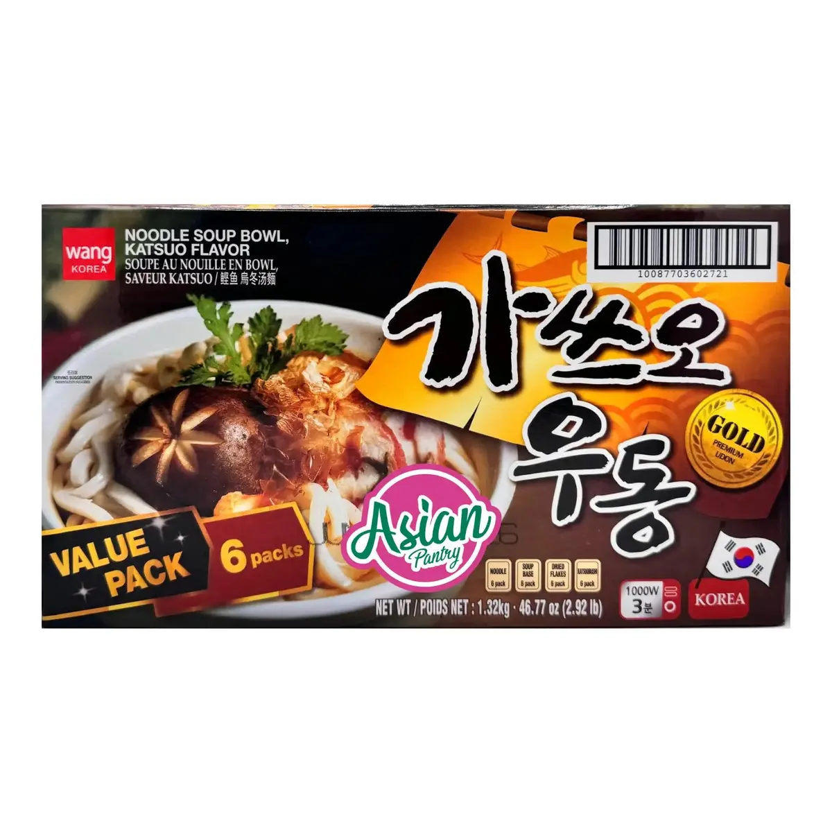 Wang Noodle Soup Katsuo Flavour Udon 6Pk 1