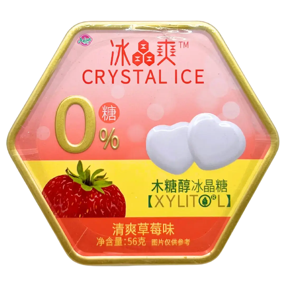 Ice Crystal Xylitol Crystal Candy (Strawberry Flavour) 56G 1