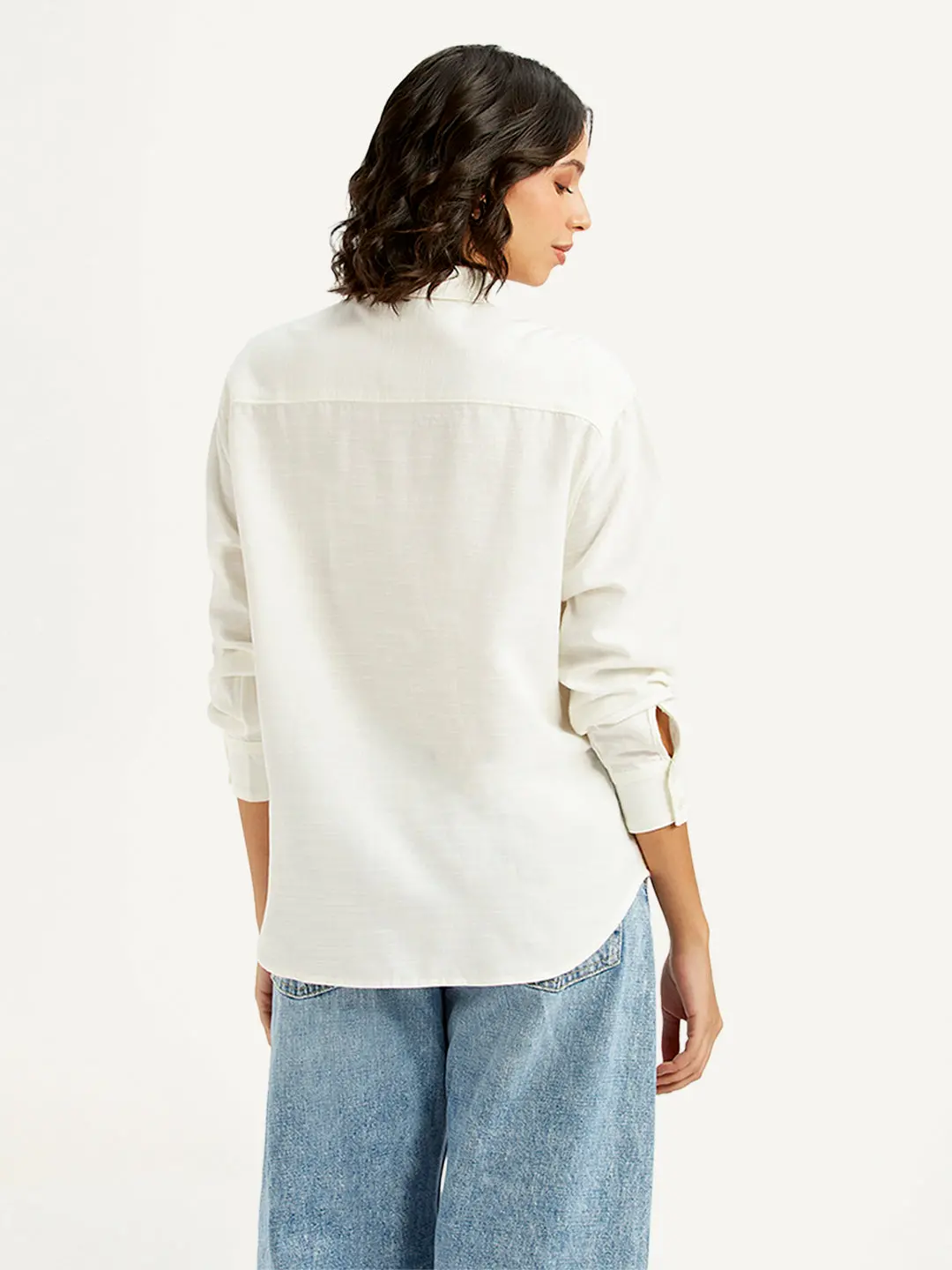 Women's Solid Relaxed Fit Shirt 2