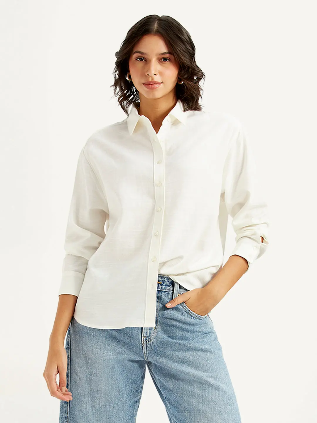 Women's Solid Relaxed Fit Shirt 1