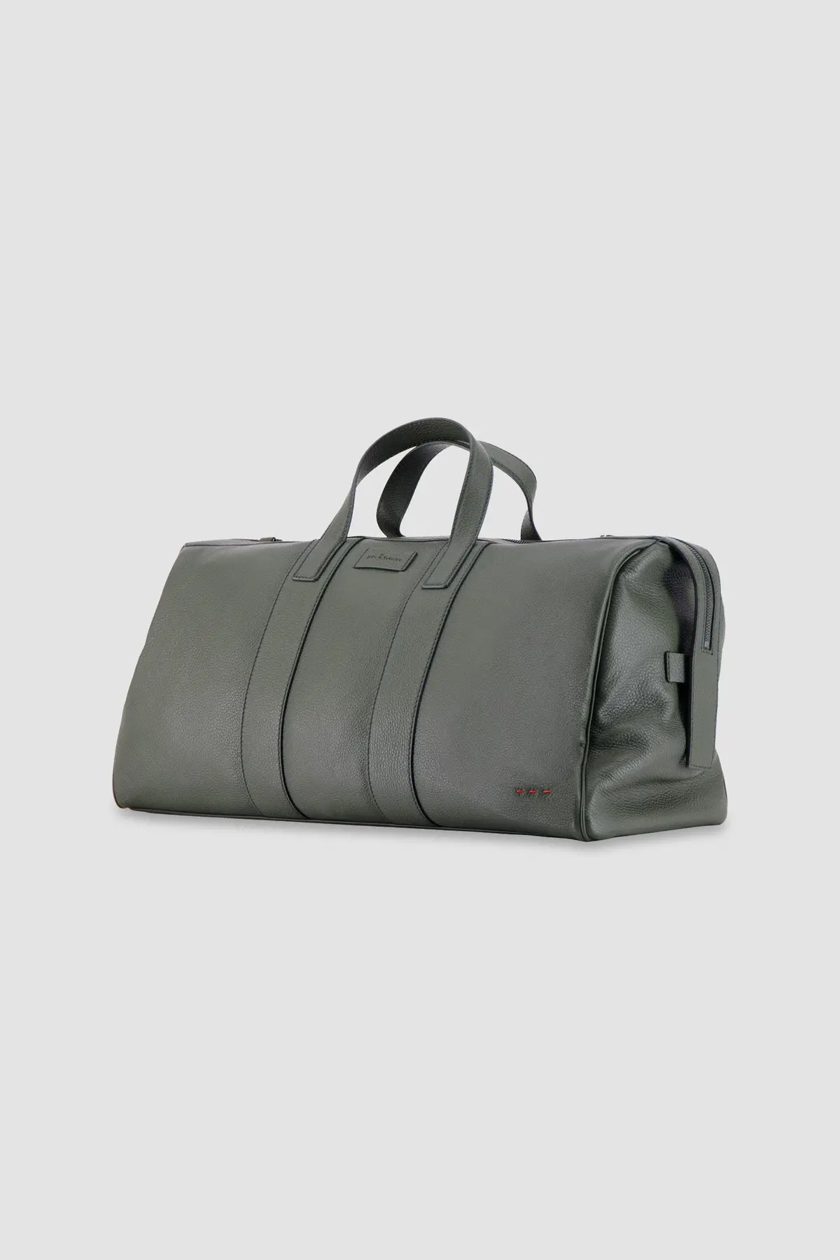 Kiton Military Green Deerskin Travel Bag 2