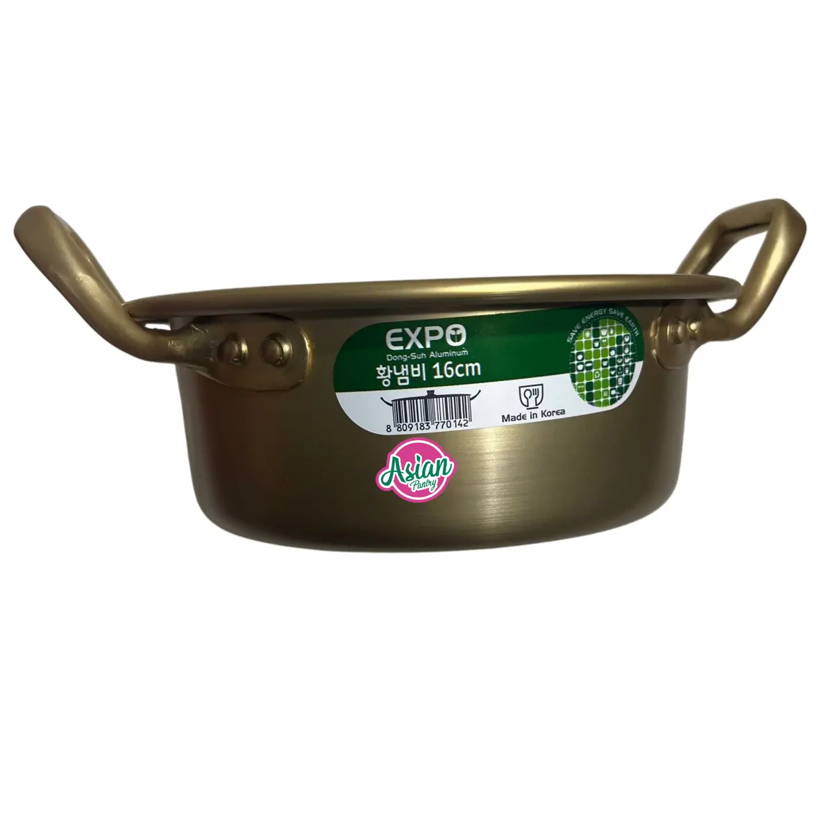 Kaesung Dongsuh Aluminum Korea Yellow Handle Pot 16Cm (Golden Ramen Pot) 2