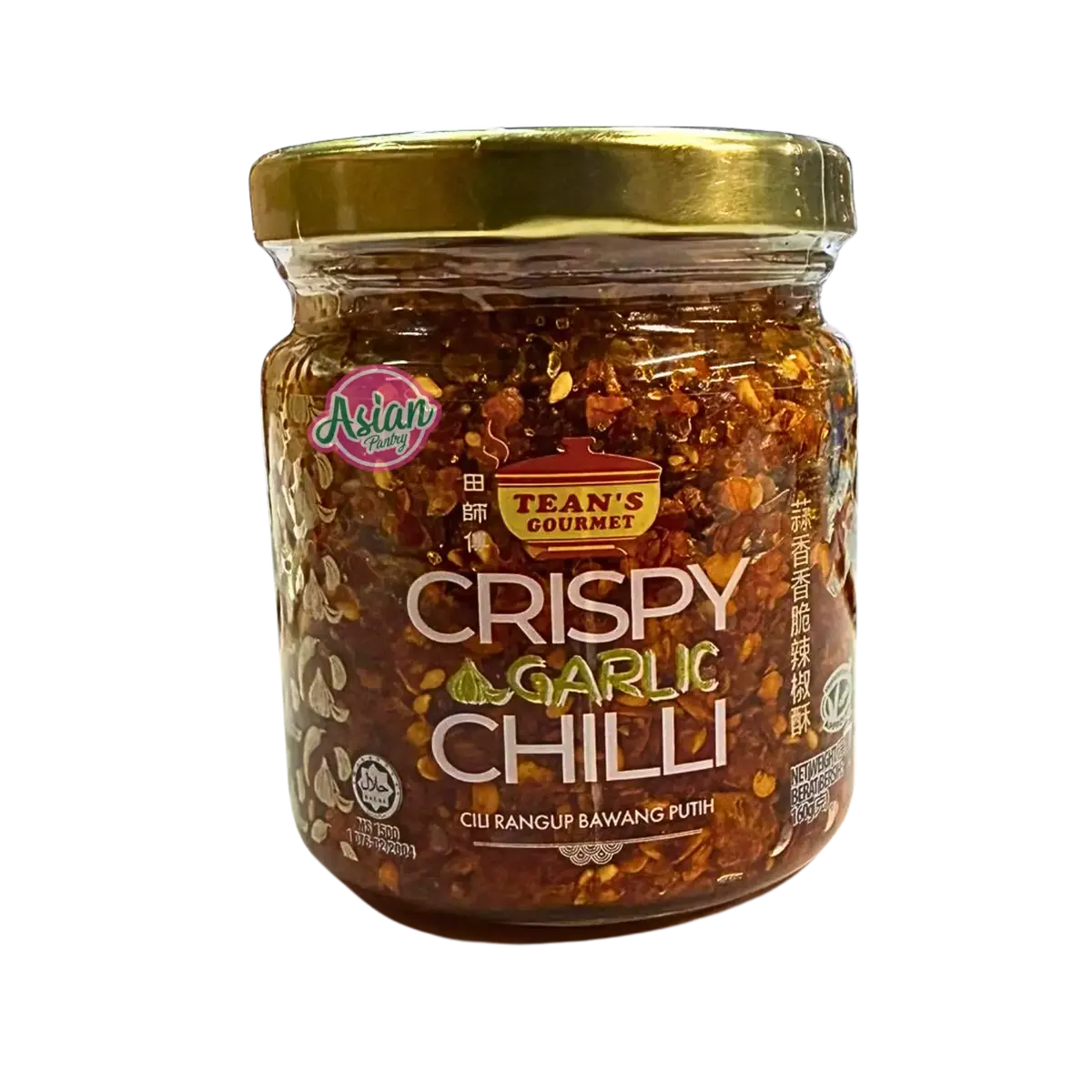 Tean's Gourmet Crispy Garlic Chilli 160G 1