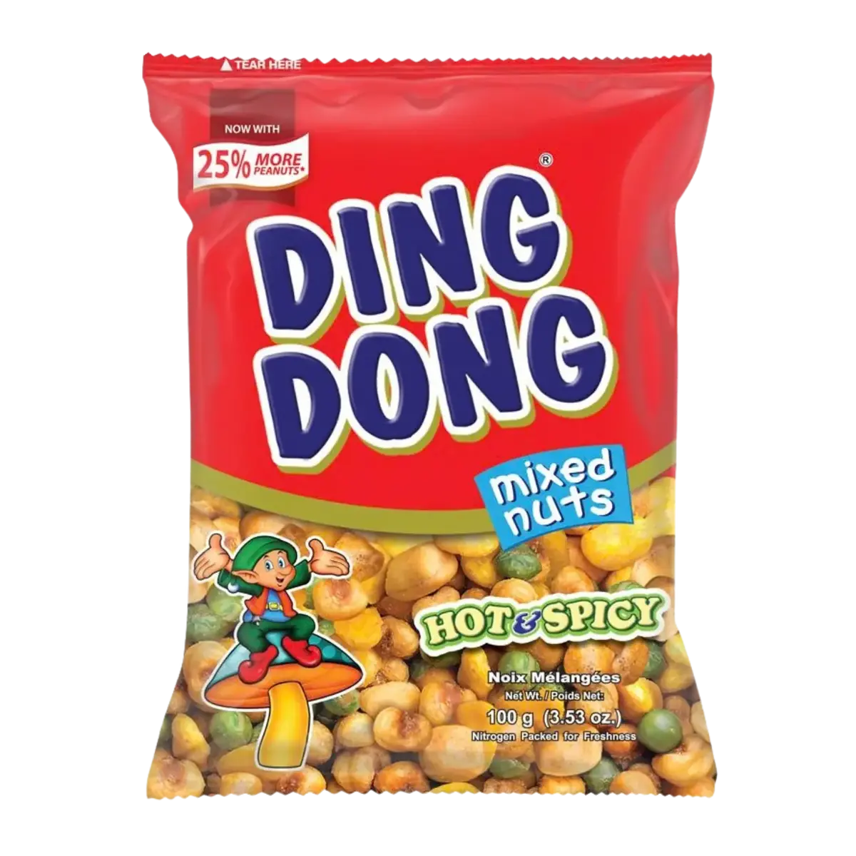 Ding Dong Mixed Nuts Hot & Spicy Flavour 100G 1