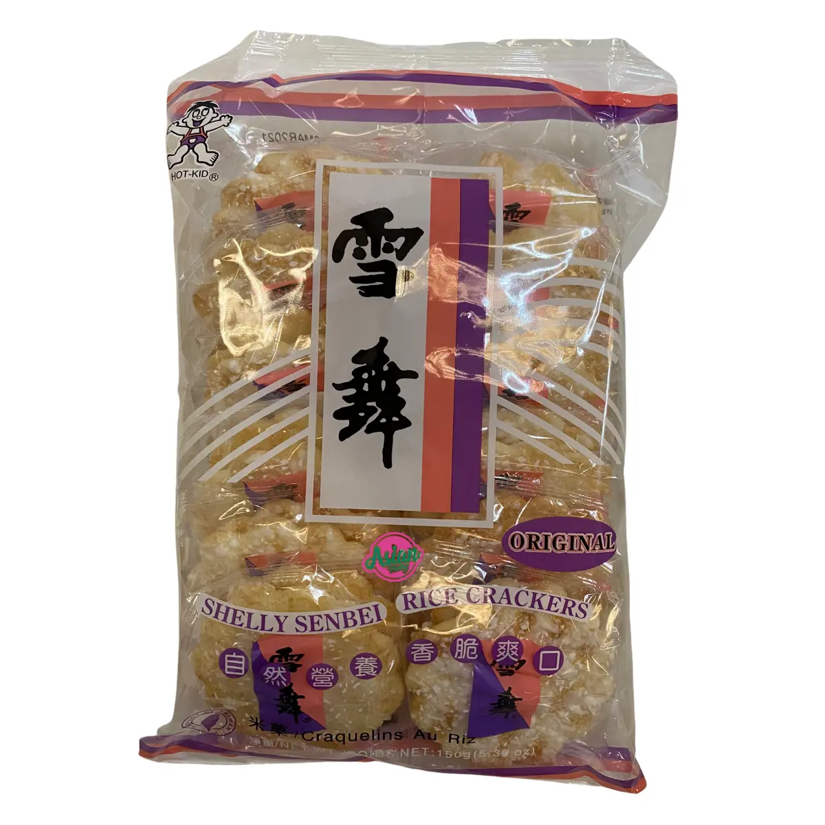 Hot Kid Rice Crackers Shelly Senbei (Snow Dance) 150G 1