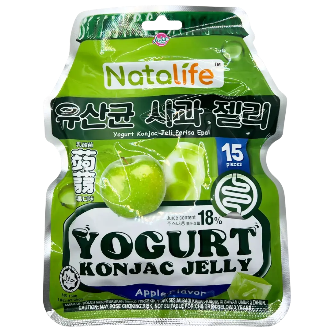 Natalife Yoghurt Konjac Jelly Apple Flavour 15Pcs 300G 1