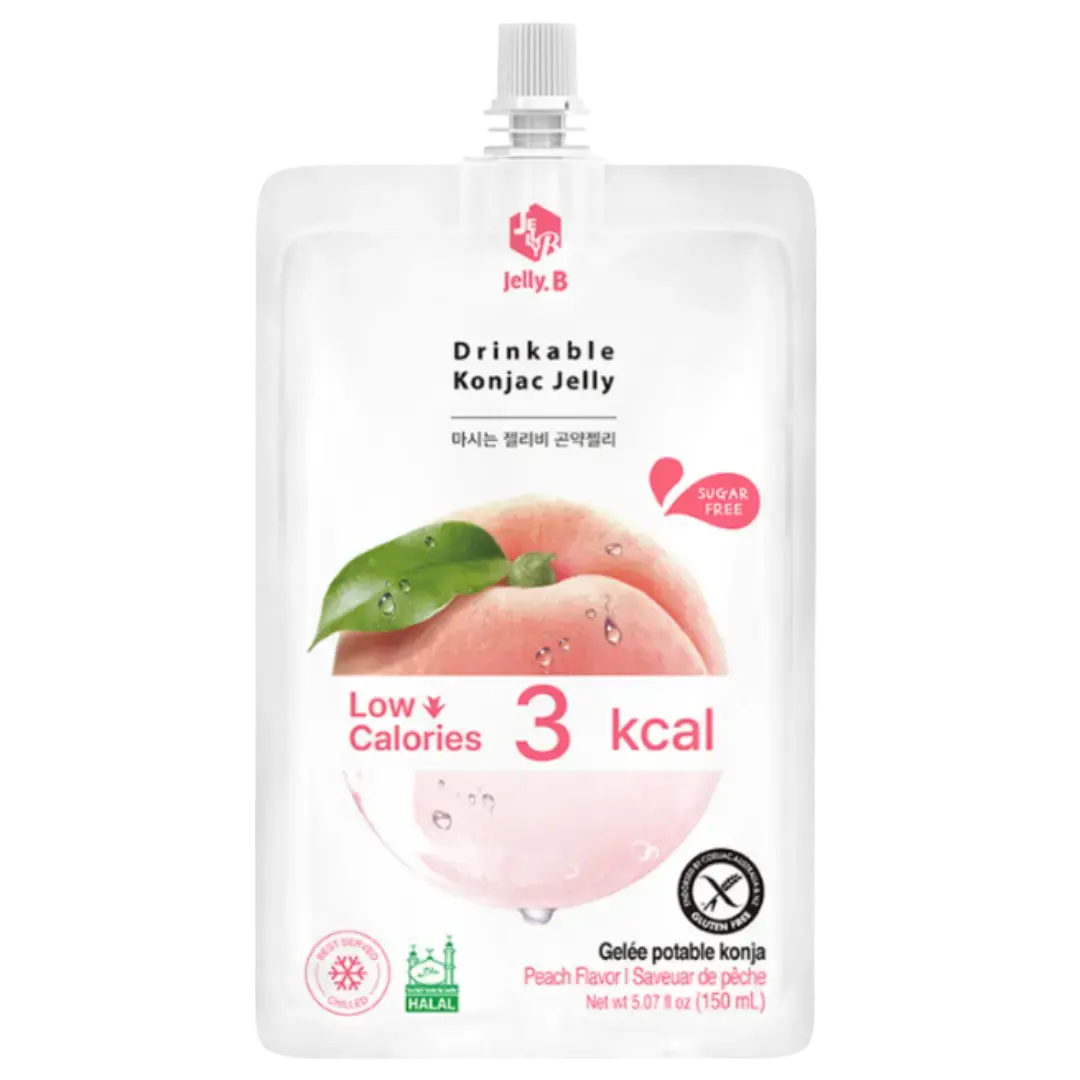 Jelly B Drinkable Konjac Jelly Peach Flavour 150Ml 1