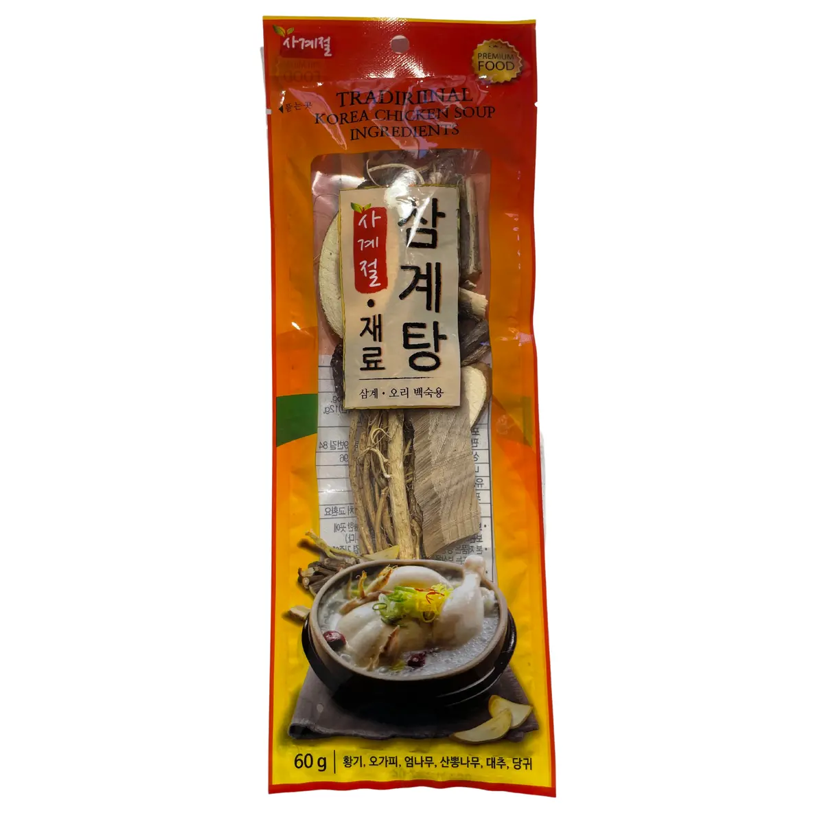 Premium Food Traditional Korean Chicken Soup Herb Pack (Samgyetang) 60G 1