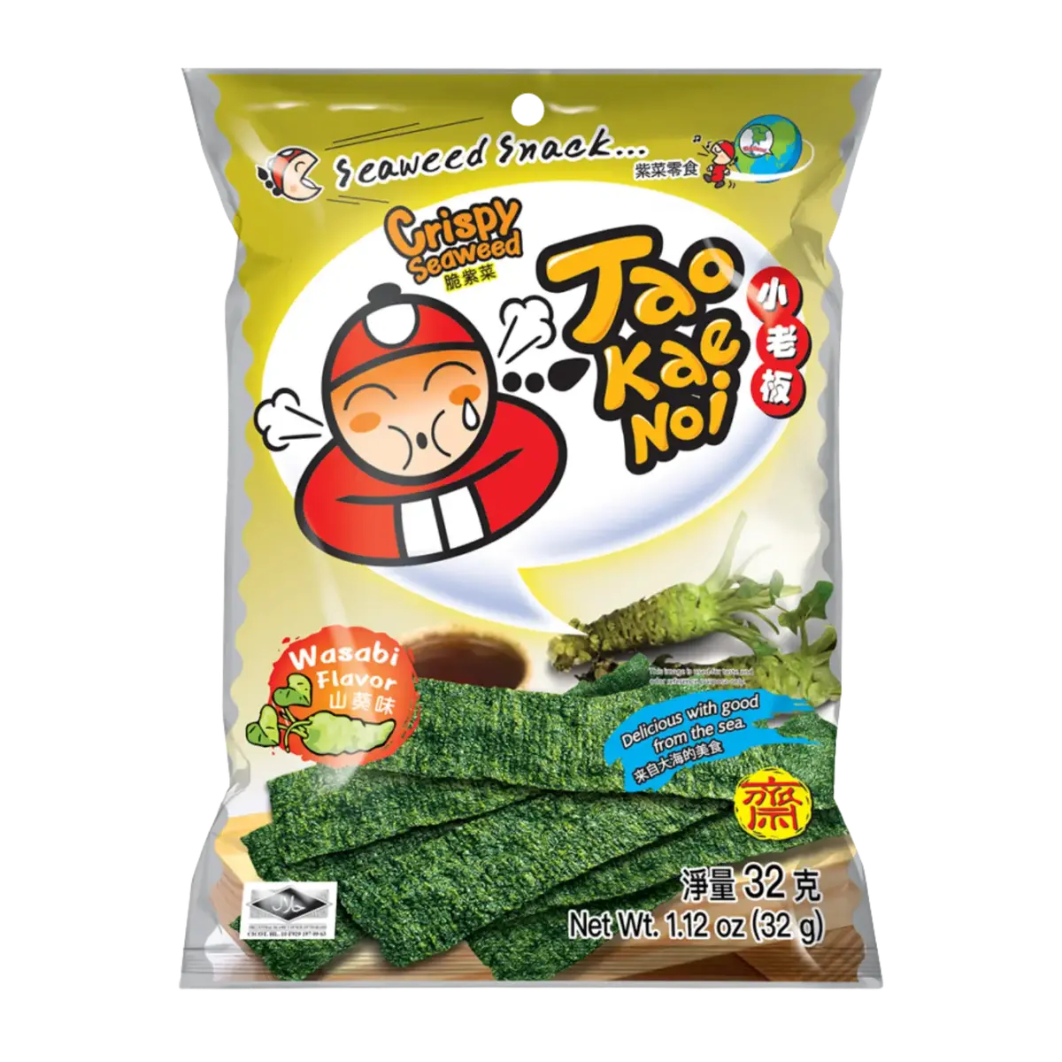 Tao Kae Noi Crispy Seaweed Wasabi 32G (Bbd: 29112025) 1