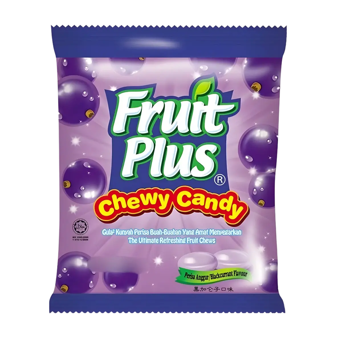 Fruit Plus Chewy Candy Blackcurrant Flavour 120G 1