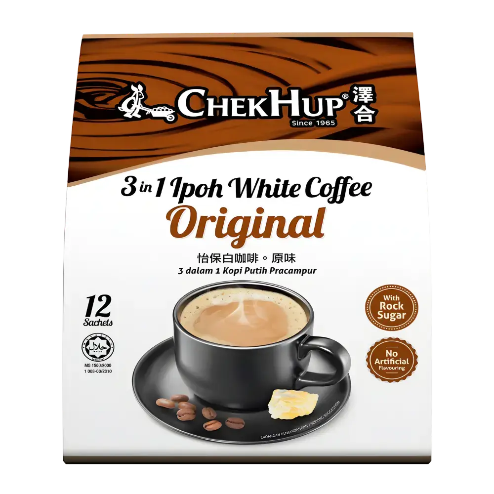 Chekhup 3 In 1 Ipoh White Coffee Original 12 Sachets 480G 1