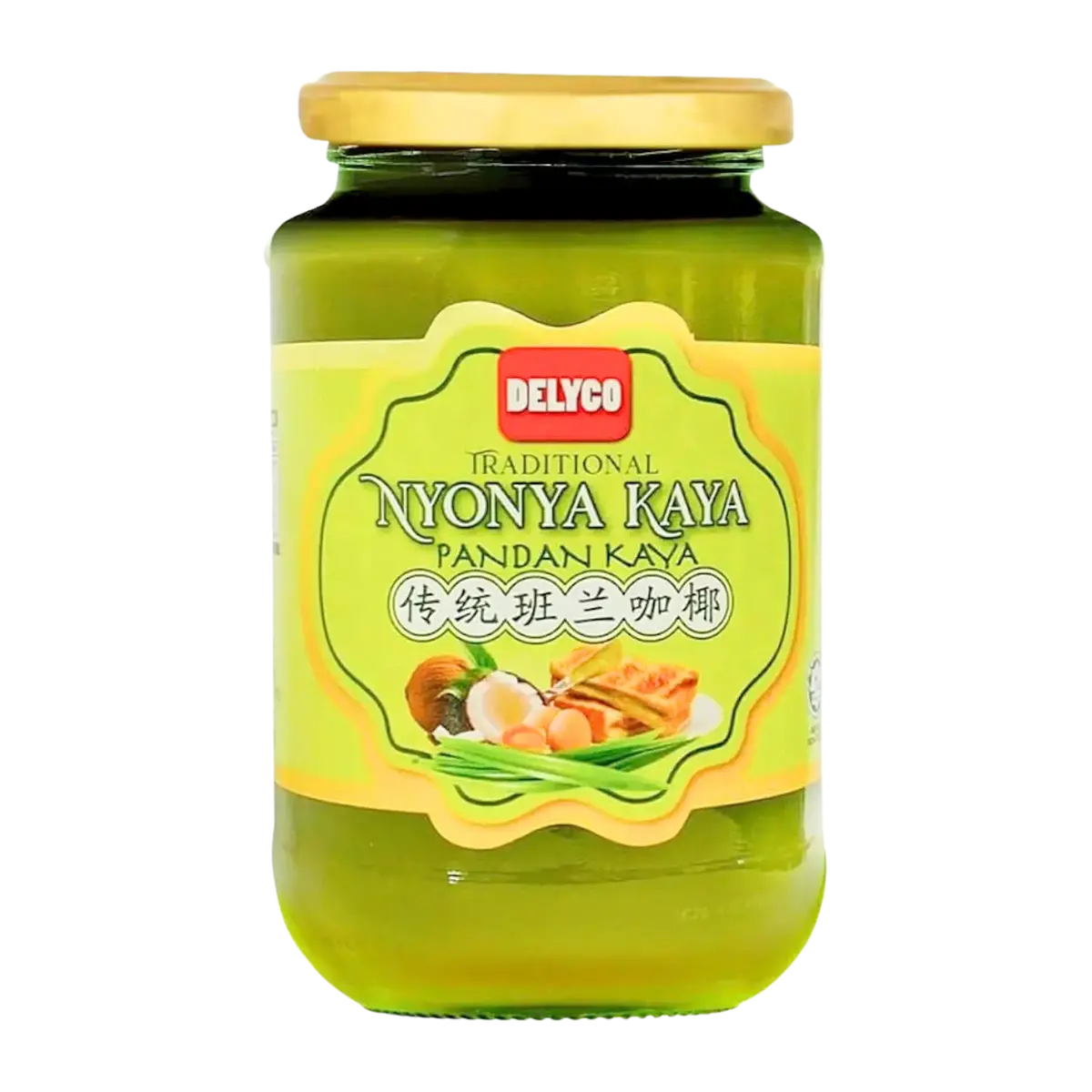 Delyco Traditional Nyonya Kaya (Pandan Kaya) 425G 1