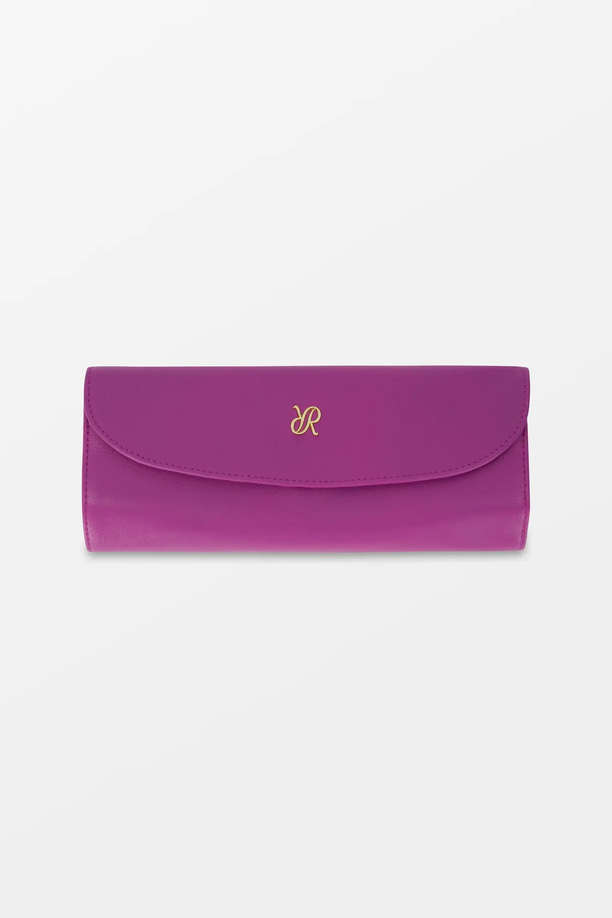 Rapport Lilac Aria Smooth Leather Jewelry Roll In 1