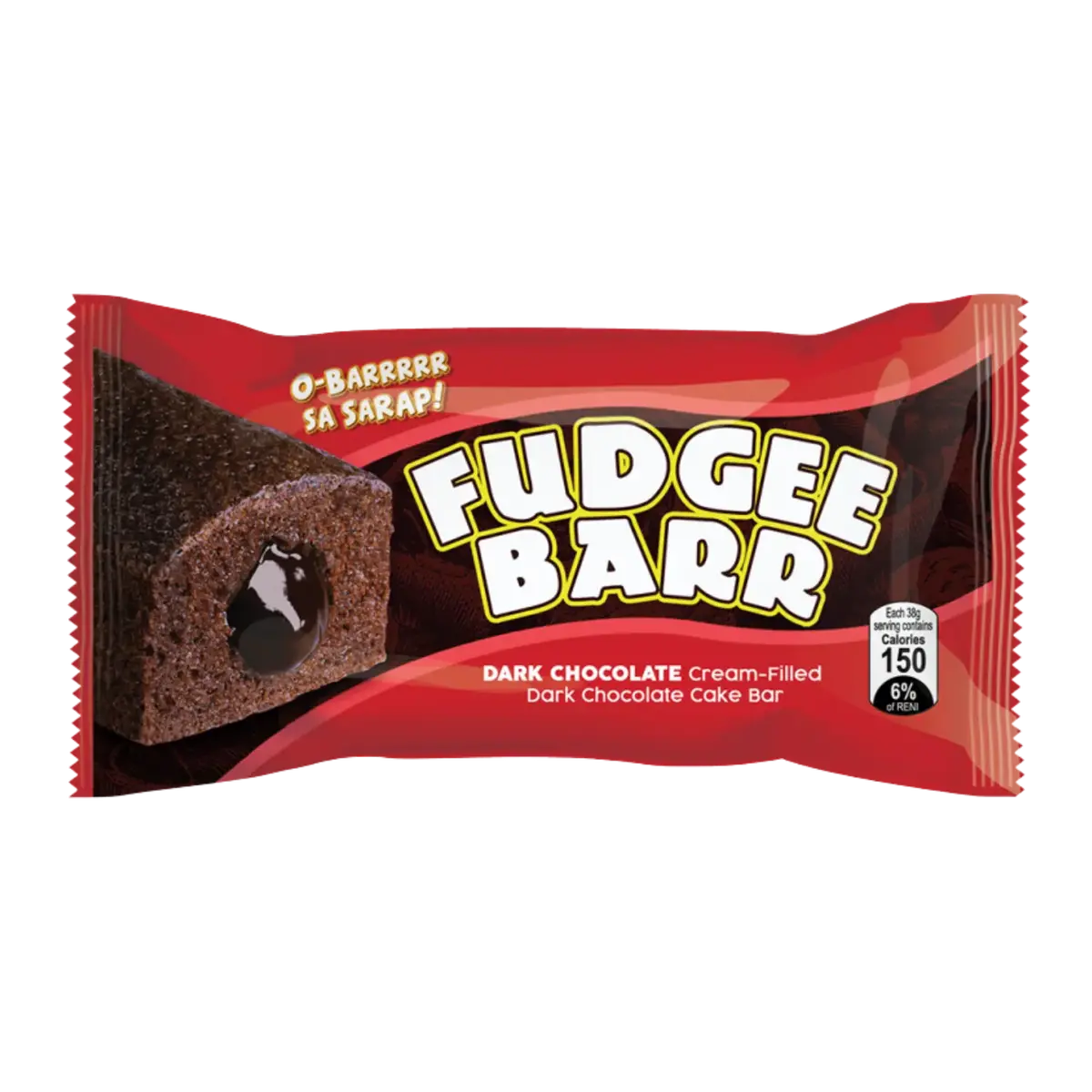 Rebisco Fudgee Barr Dark Chocolate Cream-Filled Cake Bar 1