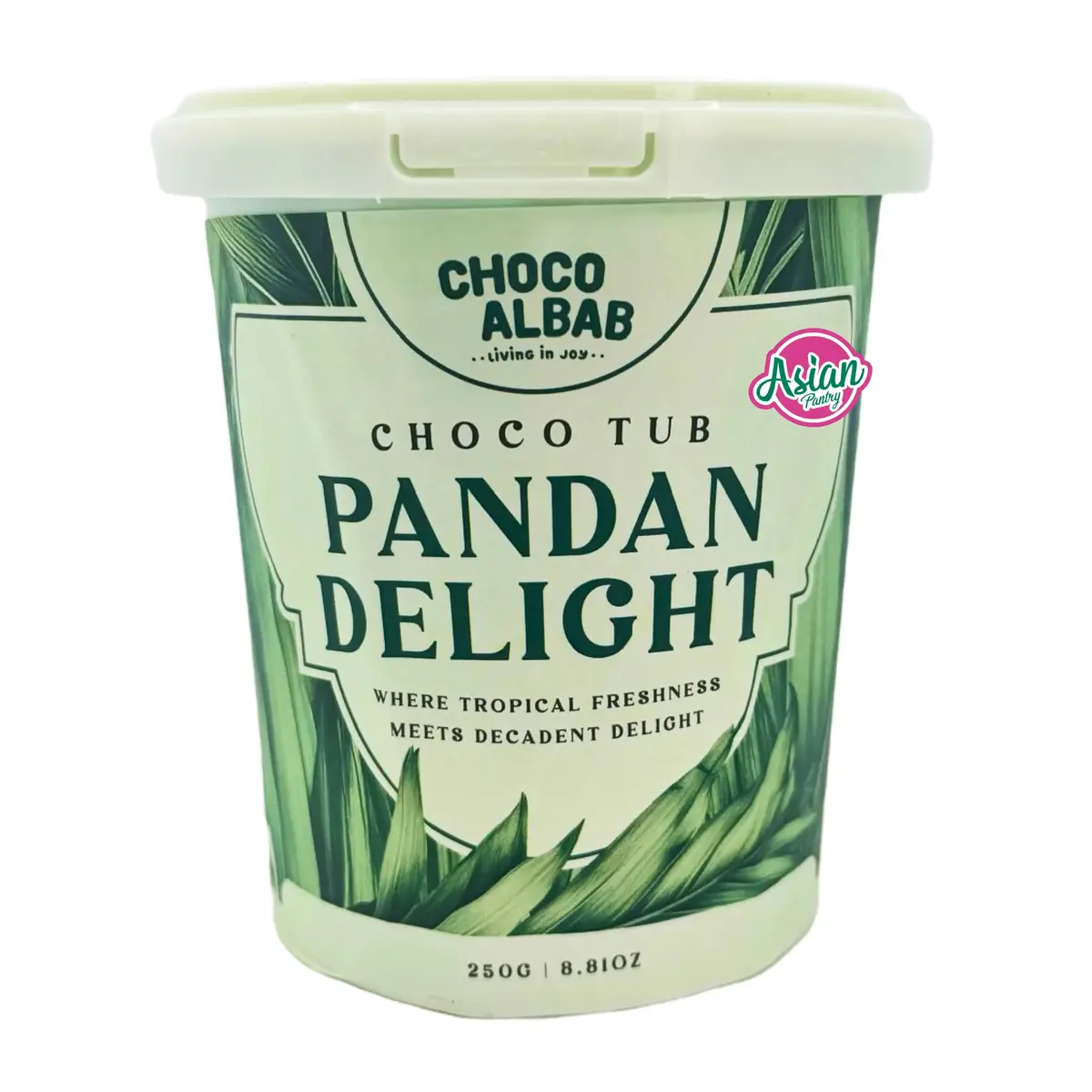 Choco Albab Pandan Delight Choco Tub 250G 1