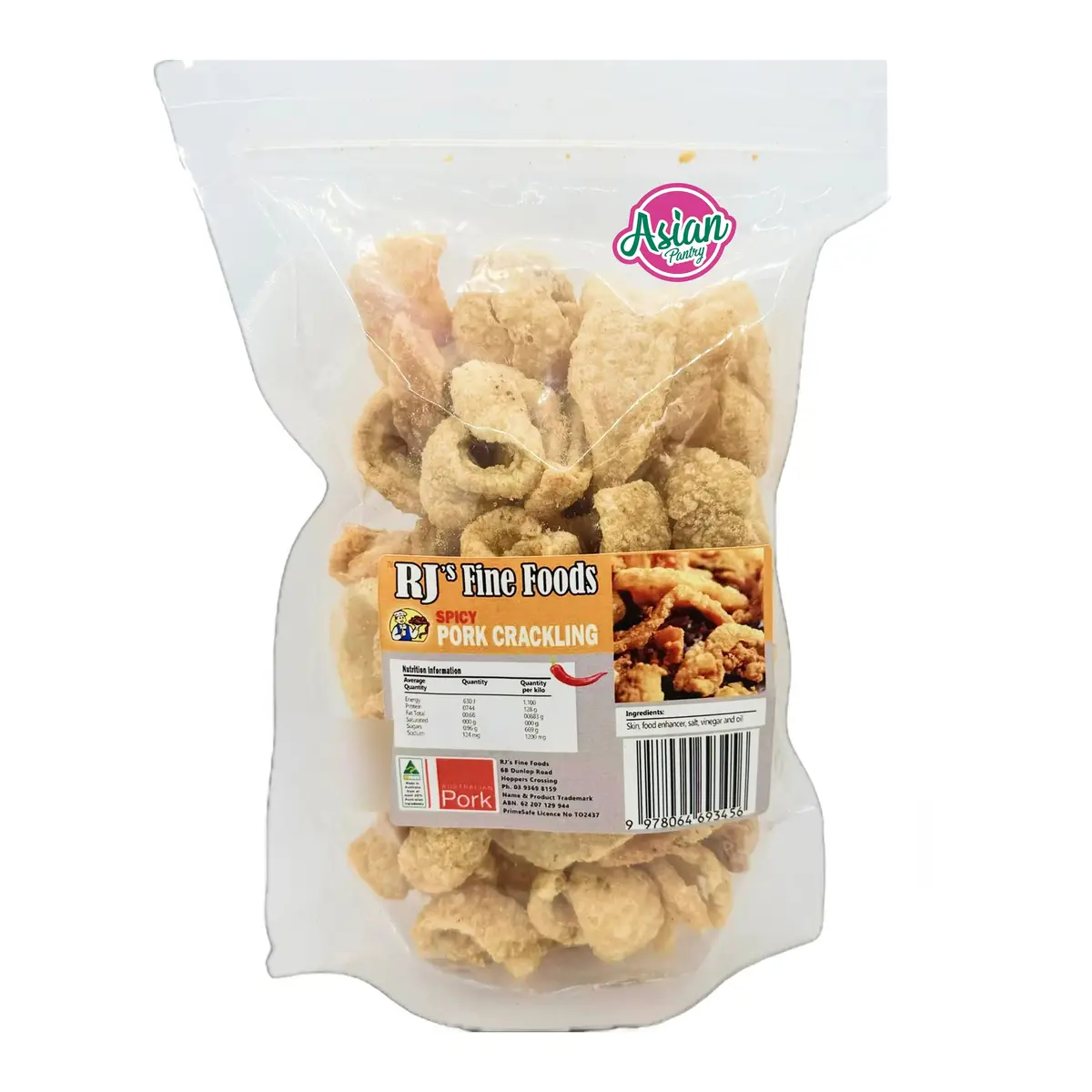 Rj's Fine Foods Spicy Pork Crackling (Chicharon) 1