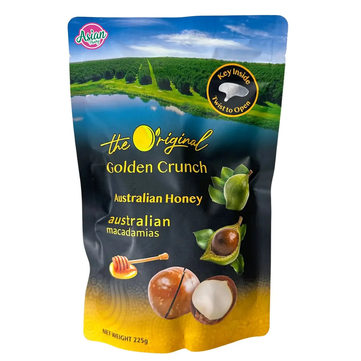 Golden Crunch Australian Macadamias Honey 225G 1