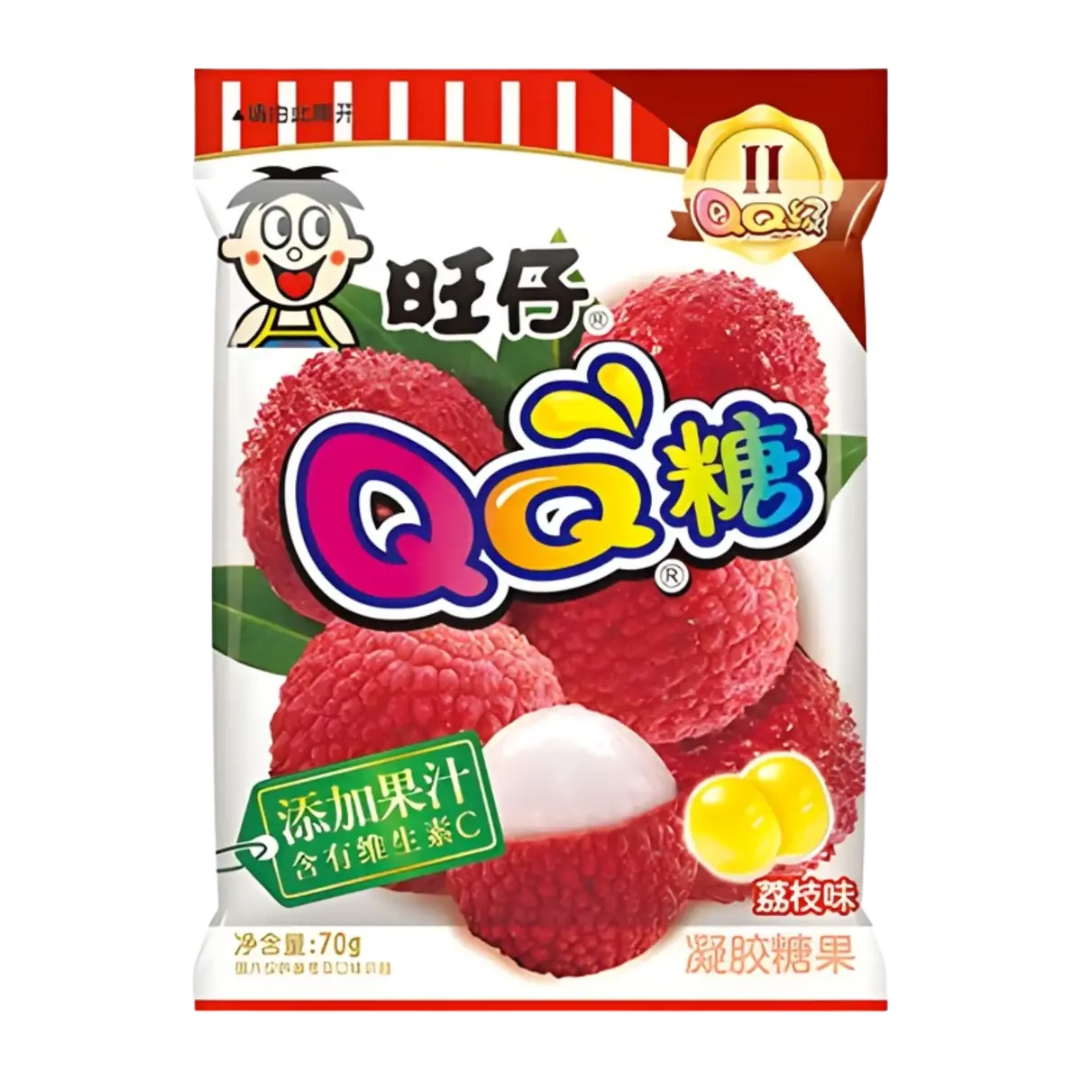 Want Want Qq Gummies Lychee Flavour 70G 1