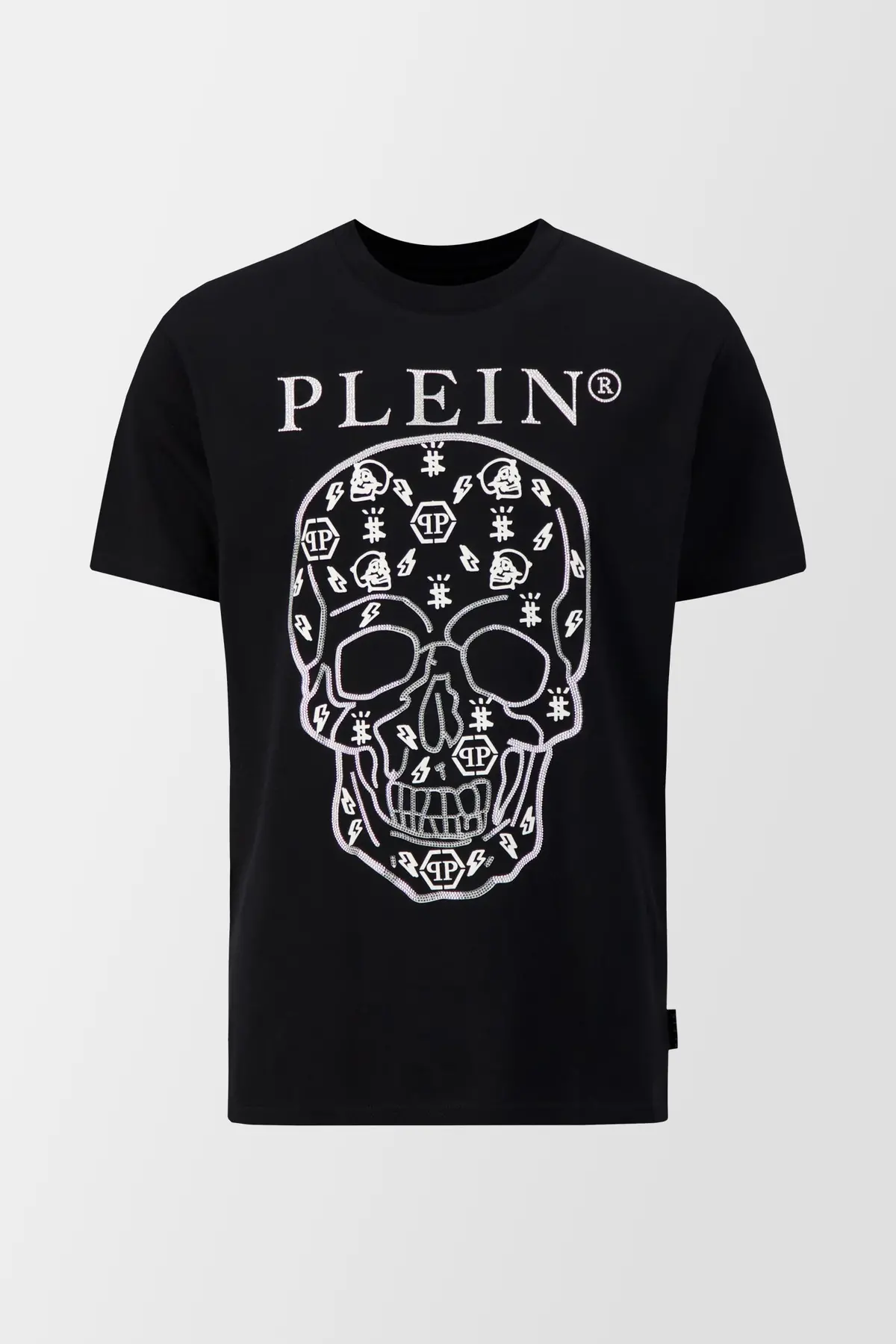 Philipp Plein Black Round Neck Ss Crystals T-Shirt 1