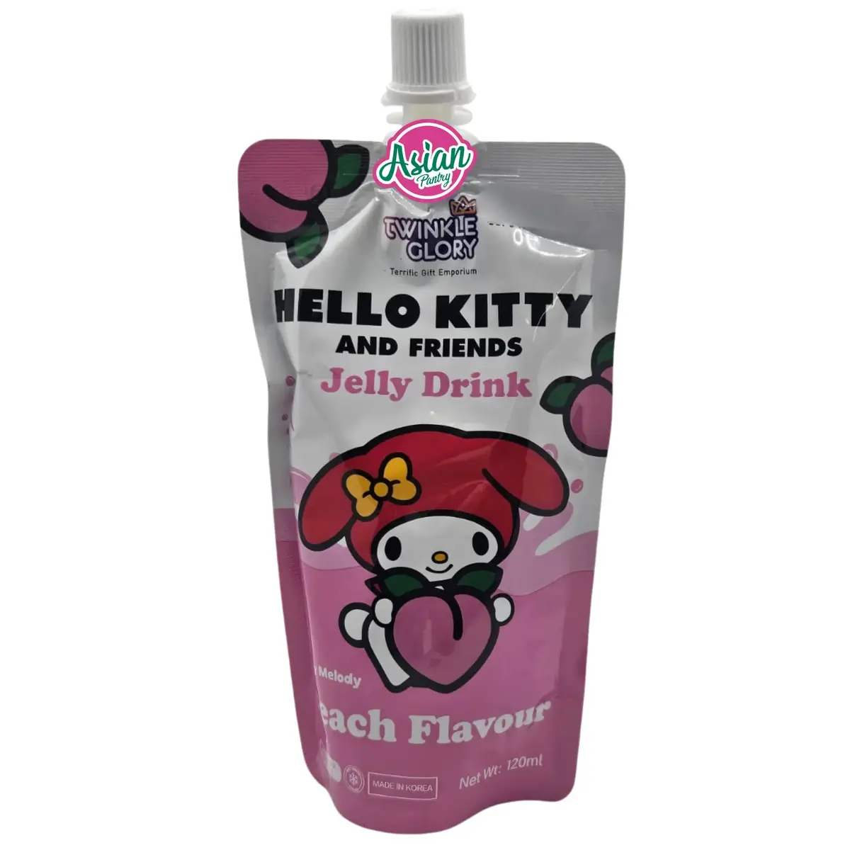 Twinkle Glory My Melody Jelly Drink Peach Flavour 120Ml 1