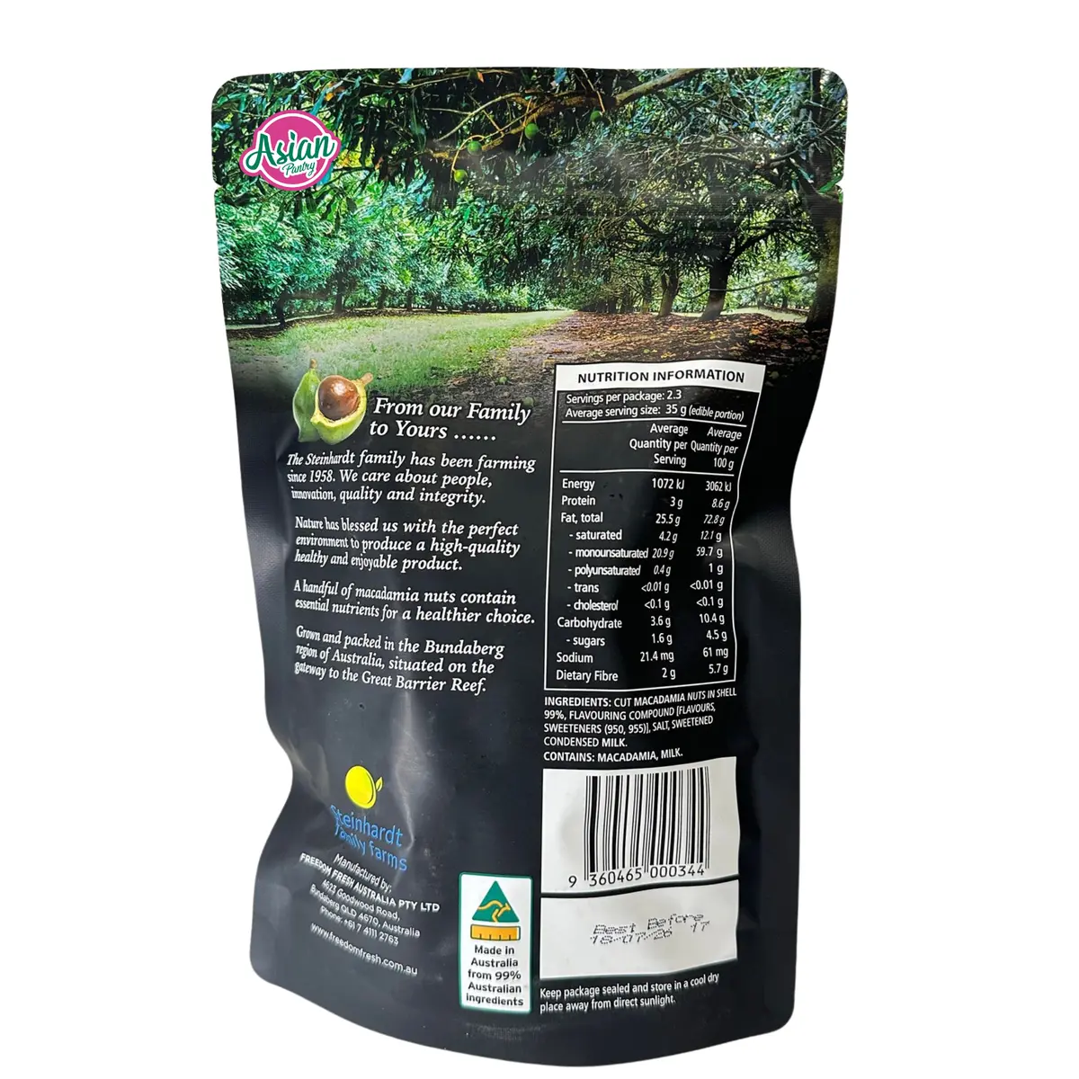 Golden Crunch (Happy Nut) Australian Vanilla Macadamias 225G (Bbd: October 2026) 2