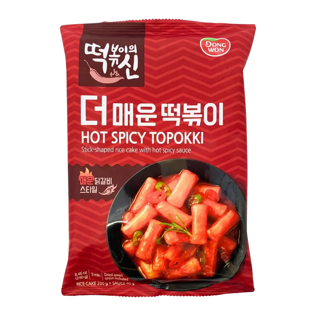 Dongwon Hot & Spicy Tteokbokki Pouch 240G 1