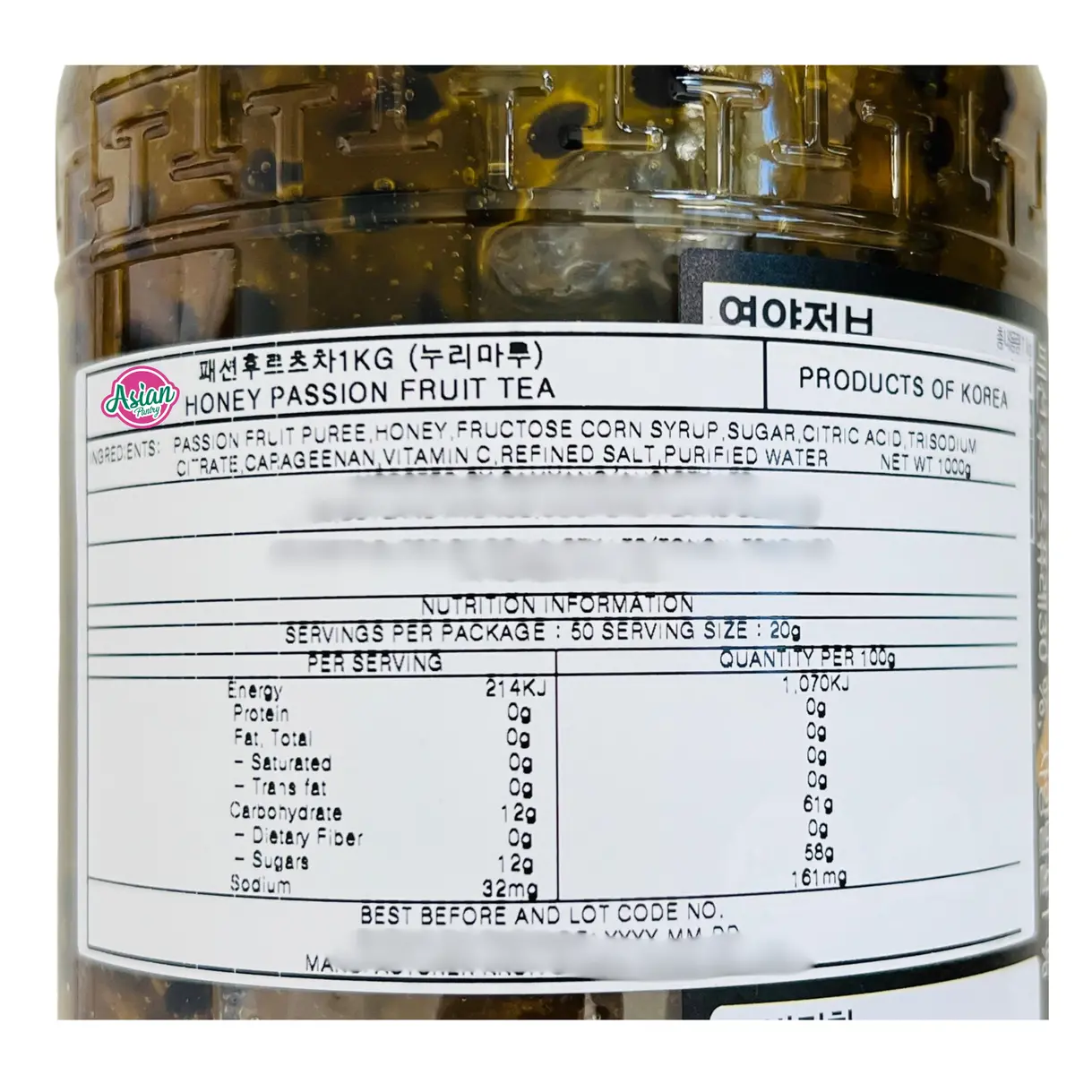 Kotsam Honey Passion Fruit Tea 1000G 2