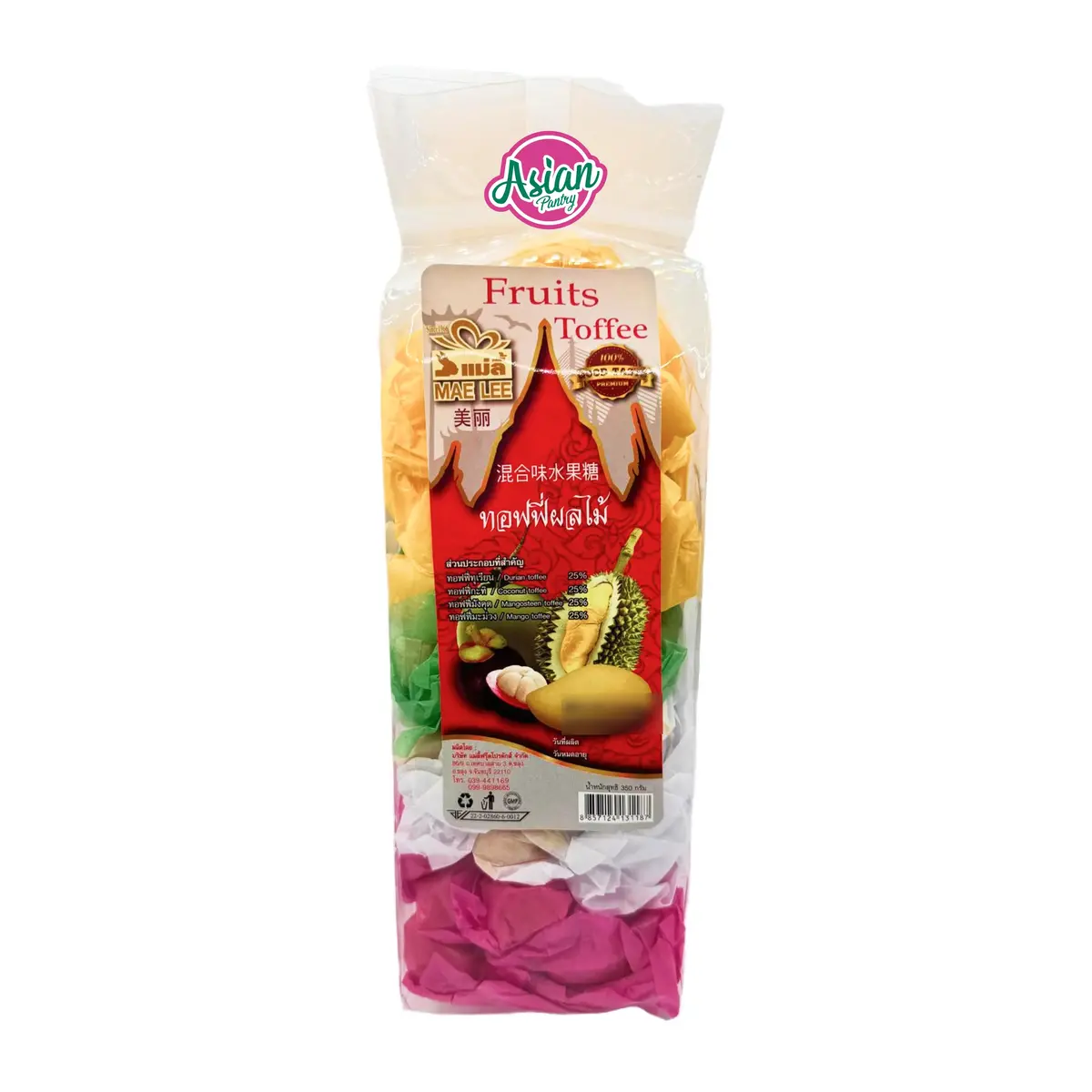Mae Lee Fruit Toffee Candy 350G (Bbd: 28/12/2025) 1
