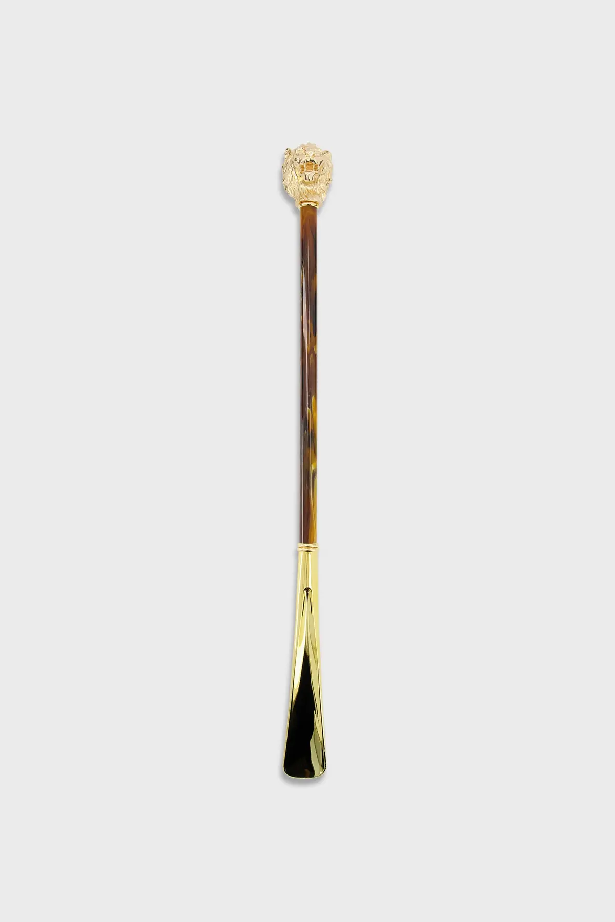 Pasotti Pearly Brown/Gold Lion Shoehorn 1