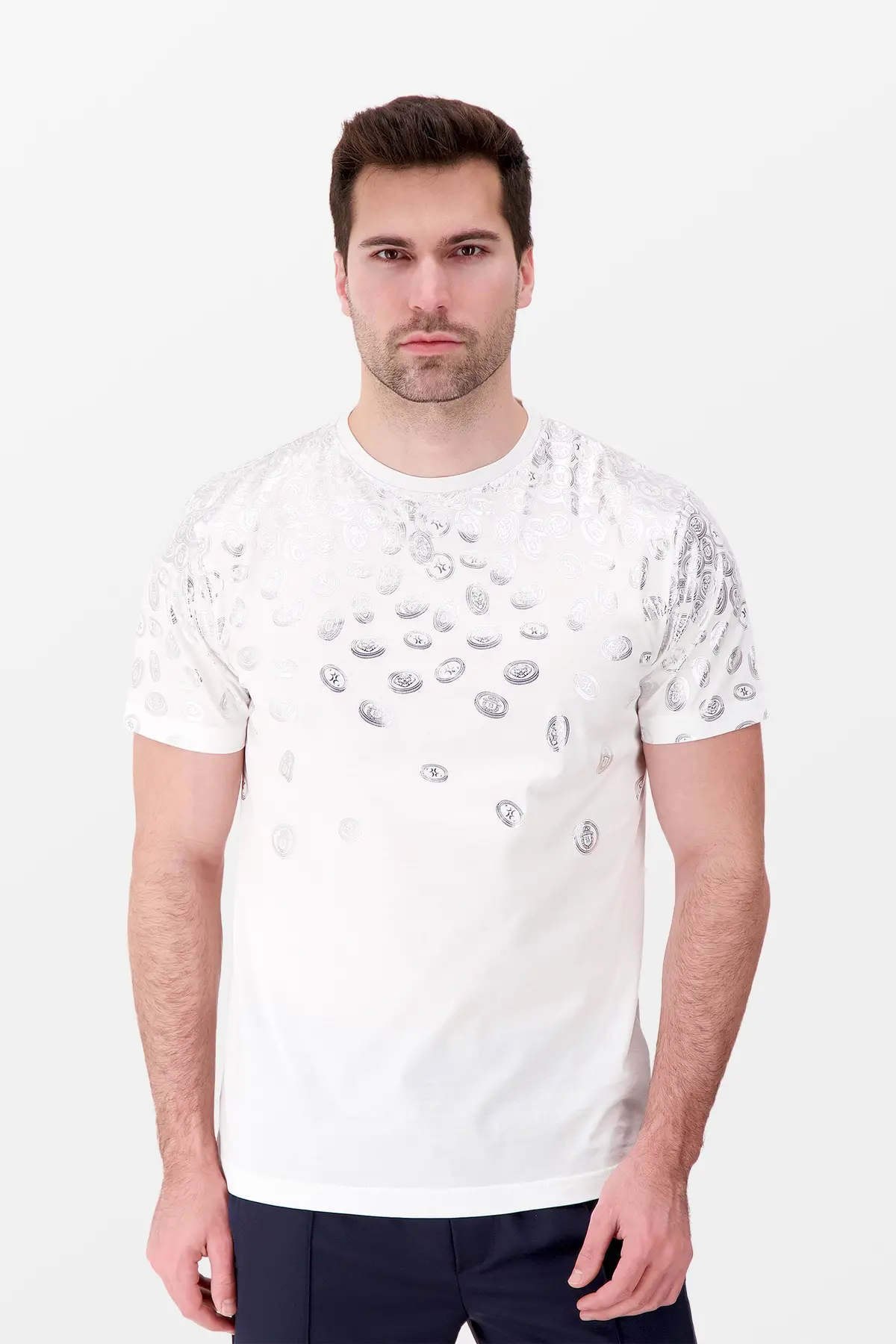 Billionaire White/Silver Ss Money T-Shirt 1