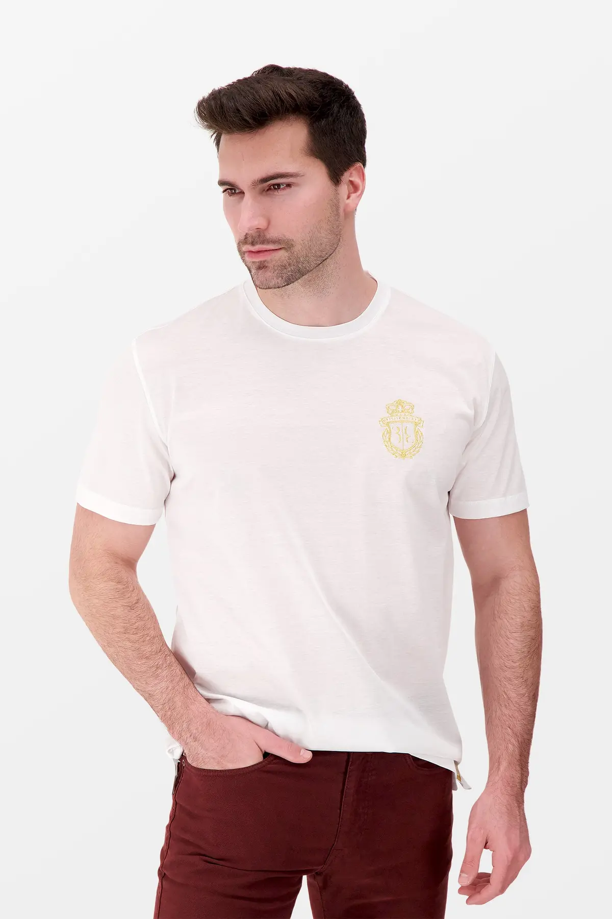 Billionaire White Ss Crest T-Shirt 2