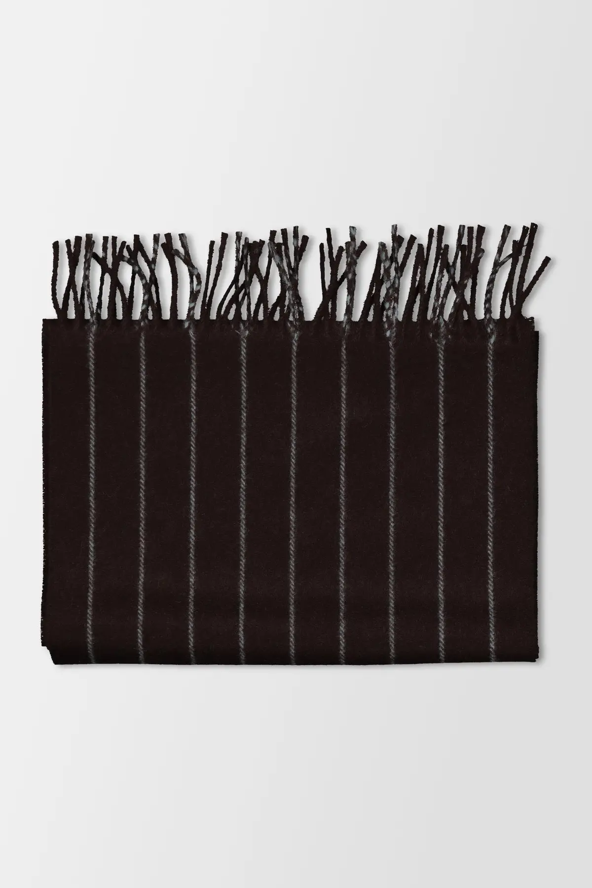 Joshua Ellis Dark Brown Scarf 1