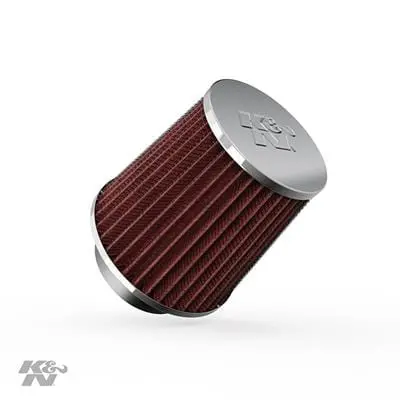 K&N Universal High-Flow Washable Air Filter – Red Dry Element Design 1