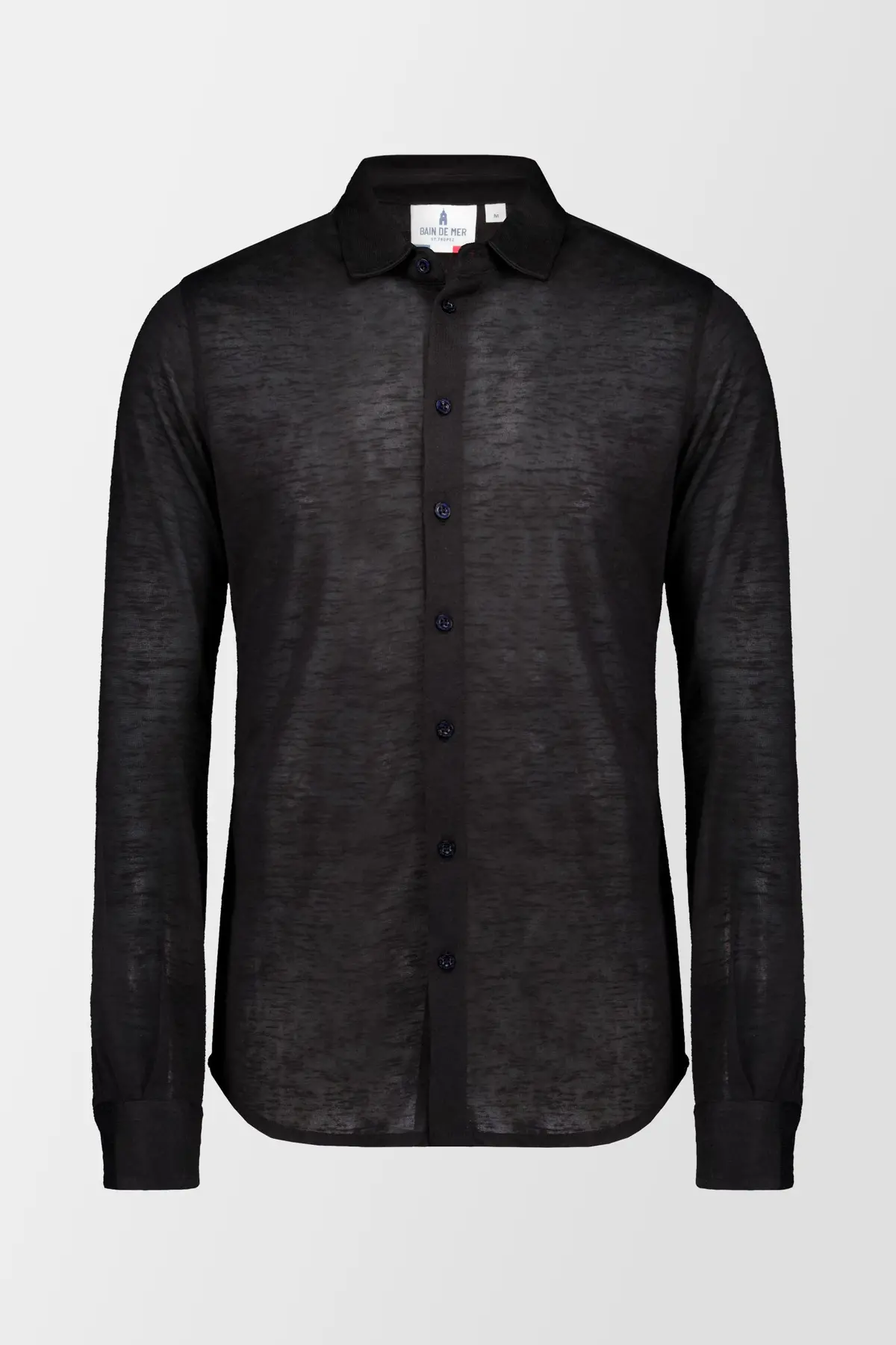 Bain De Mer Black Byblos Linen Shirt 1