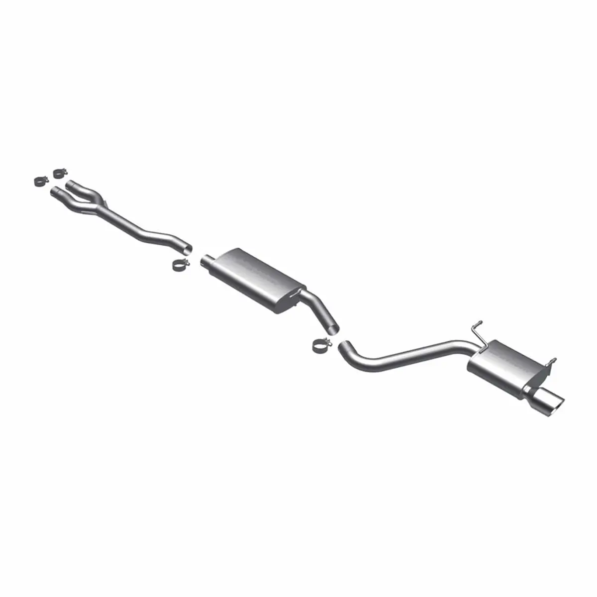 Magnaflow 16757 Street Series Exhaust System – Direct-Fit, Mandrel-Bent Tubing 1