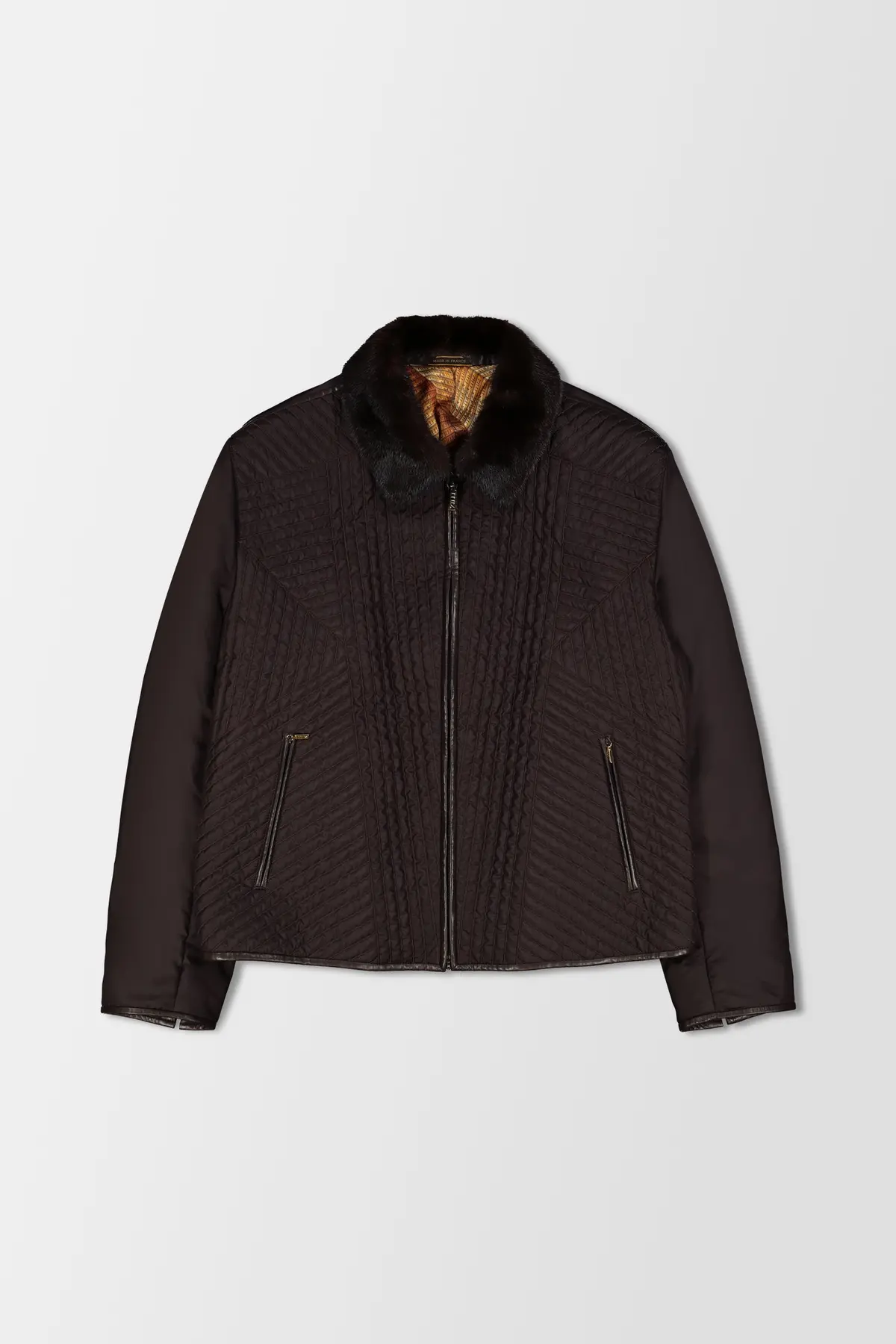 Zilli Brown Quilted Jacket 1